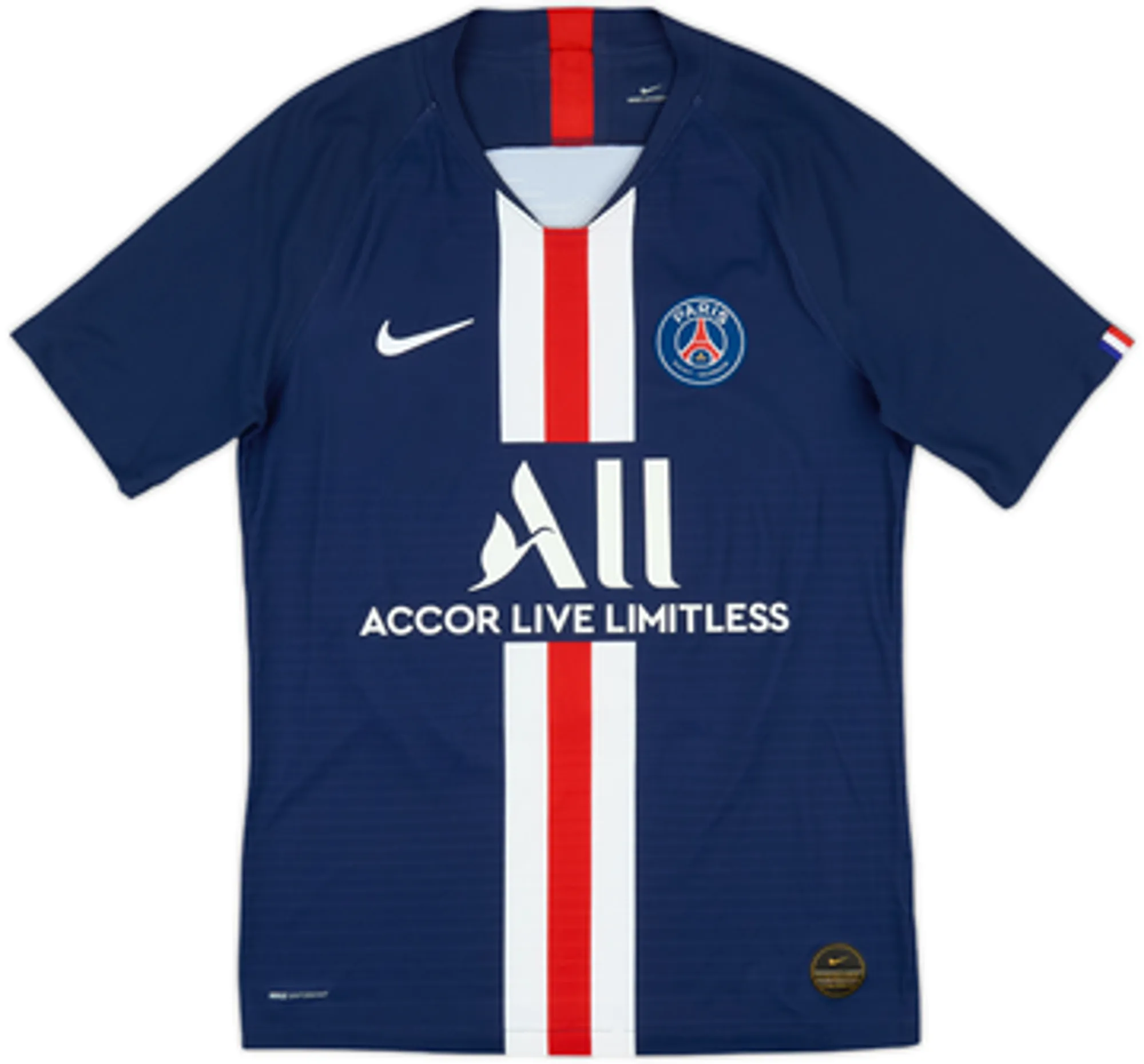 2019-20 Paris Saint-Germain Authentic Home Shirt Mbappe #7 - 7/10 - (S)