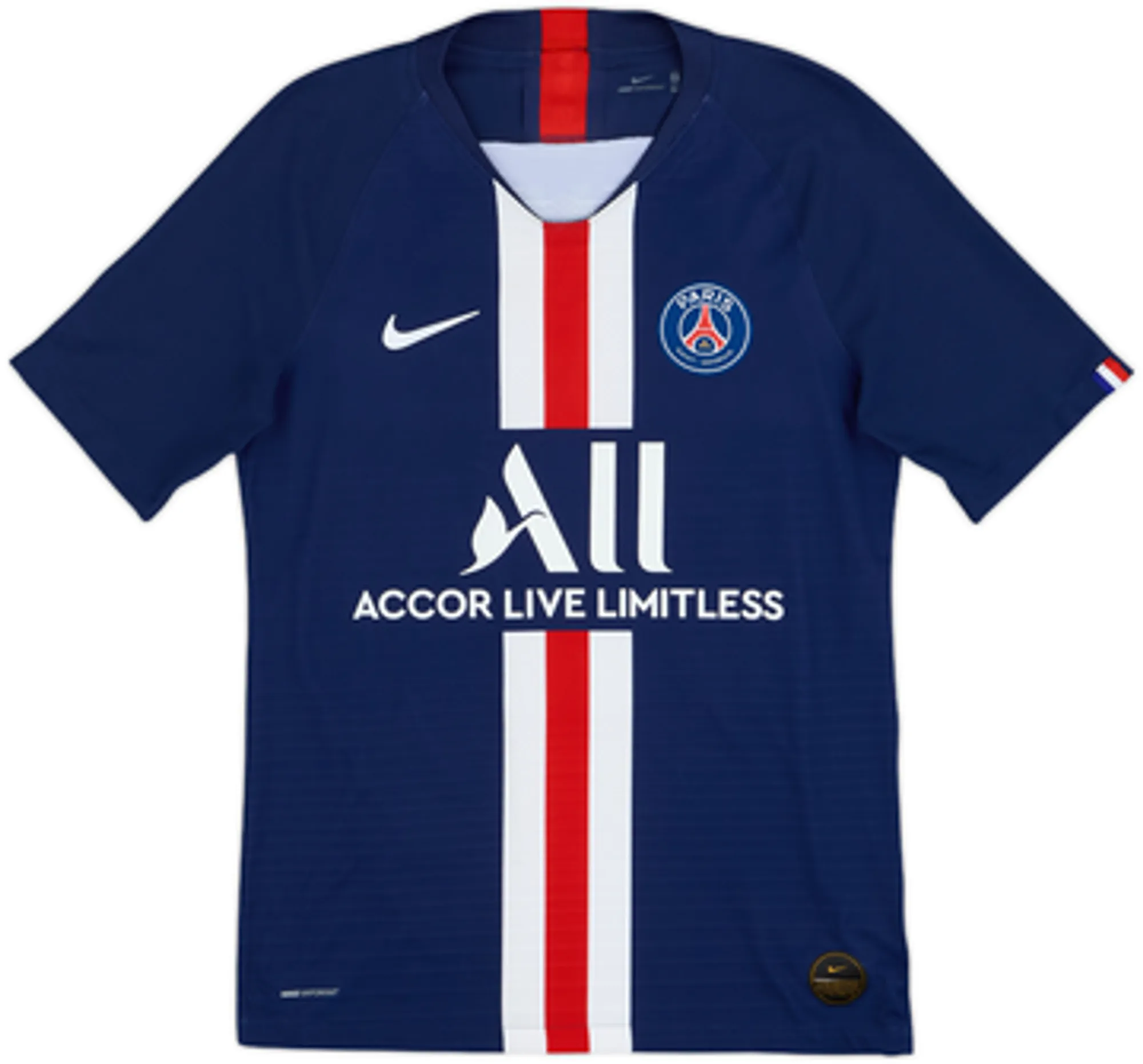 2019-20 Paris Saint-Germain Authentic Home Shirt Mbappe #7 - 8/10 - (S)