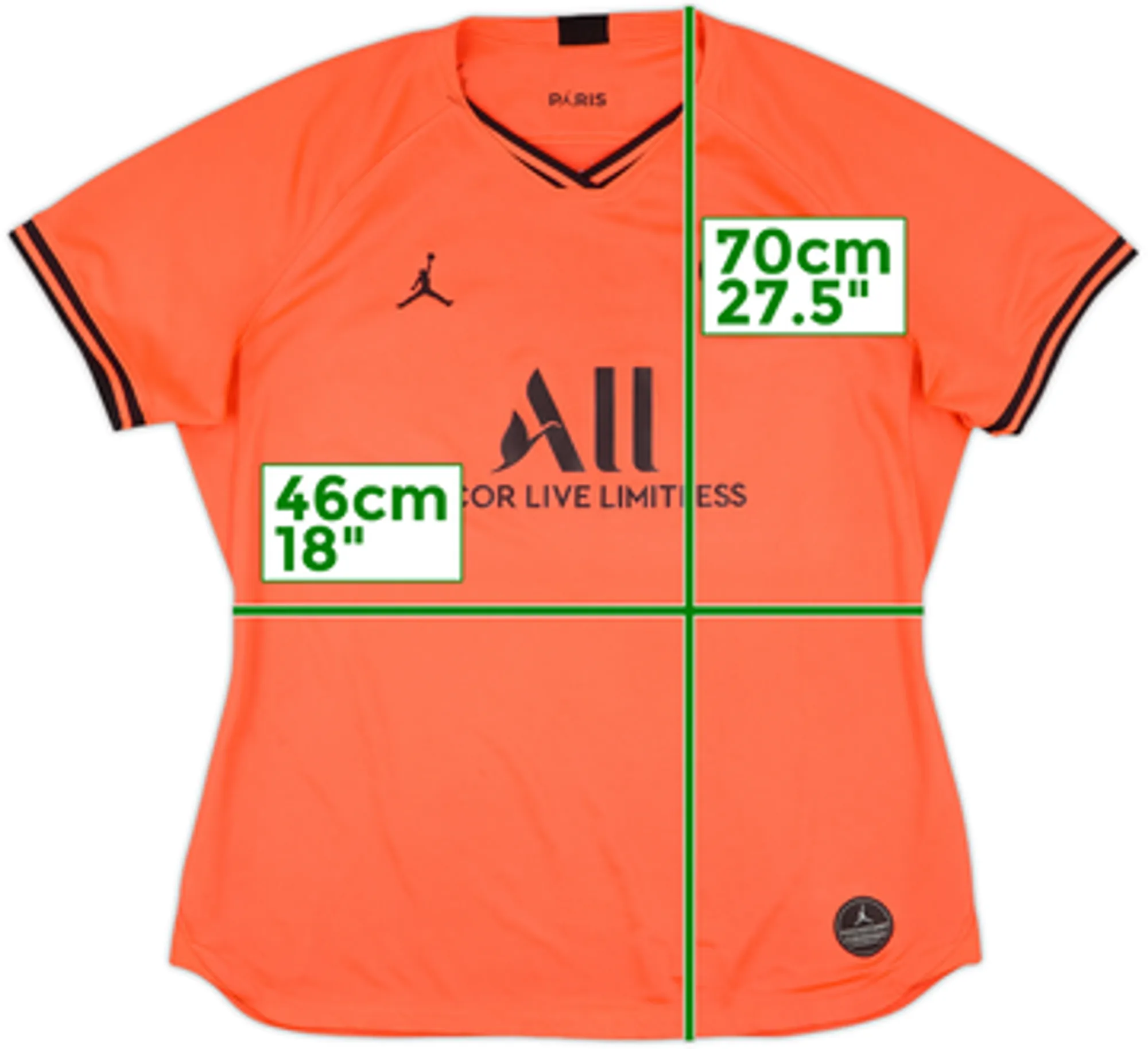 2019-20 Paris Saint-Germain Away Shirt - 9/10 - (Women's L)