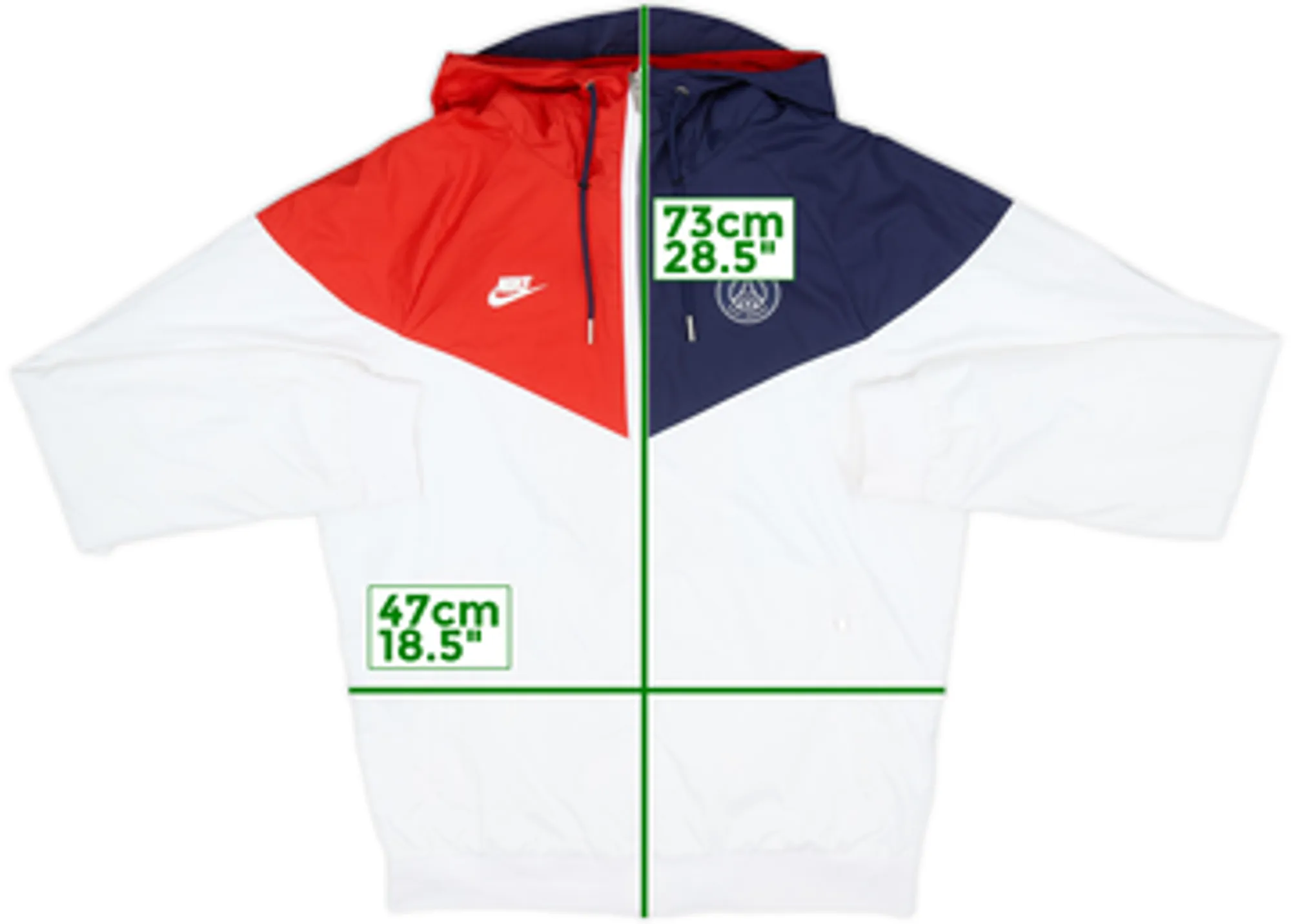 2019-20 Paris Saint-Germain Nike Hooded Track Jacket - 8/10 - (M)