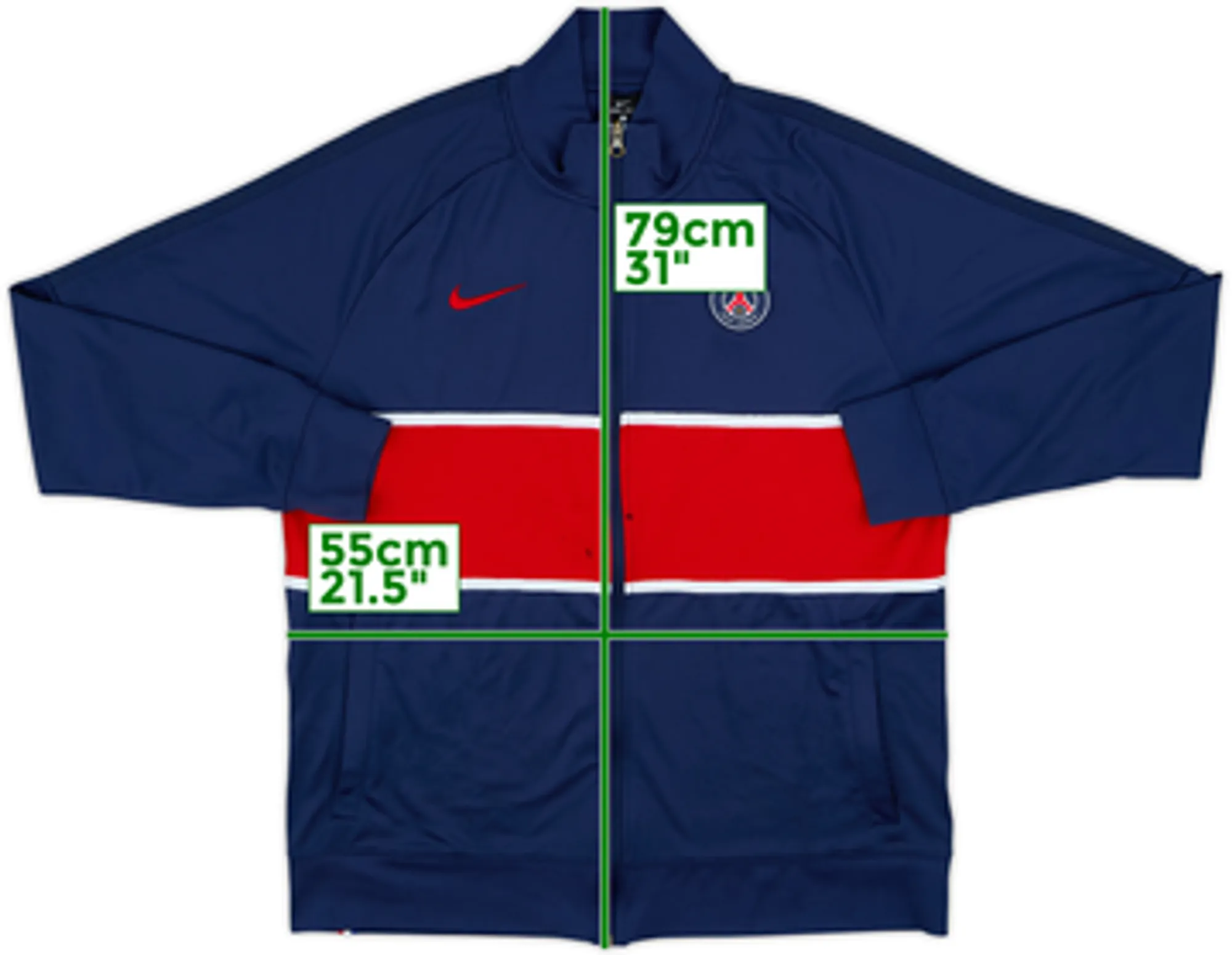 2020-21 Paris Saint-Germain Nike Track Jacket - 5/10 - (S)