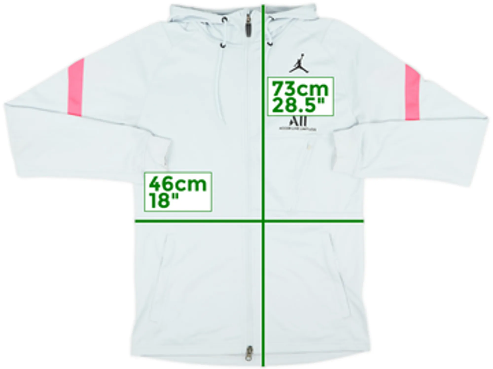 2021-22 Paris Saint-Germain Nike Jordan Track Jacket - 9/10 - (S)