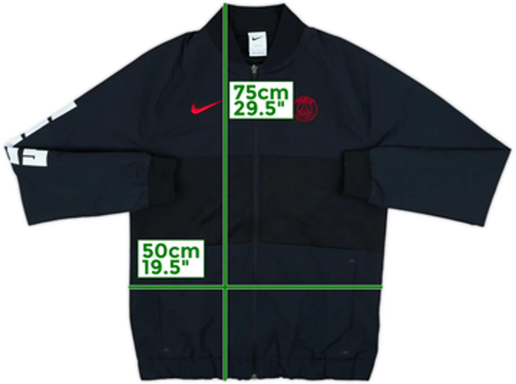 2021-22 Paris Saint-Germain Nike Track Jacket - 8/10 - (L)