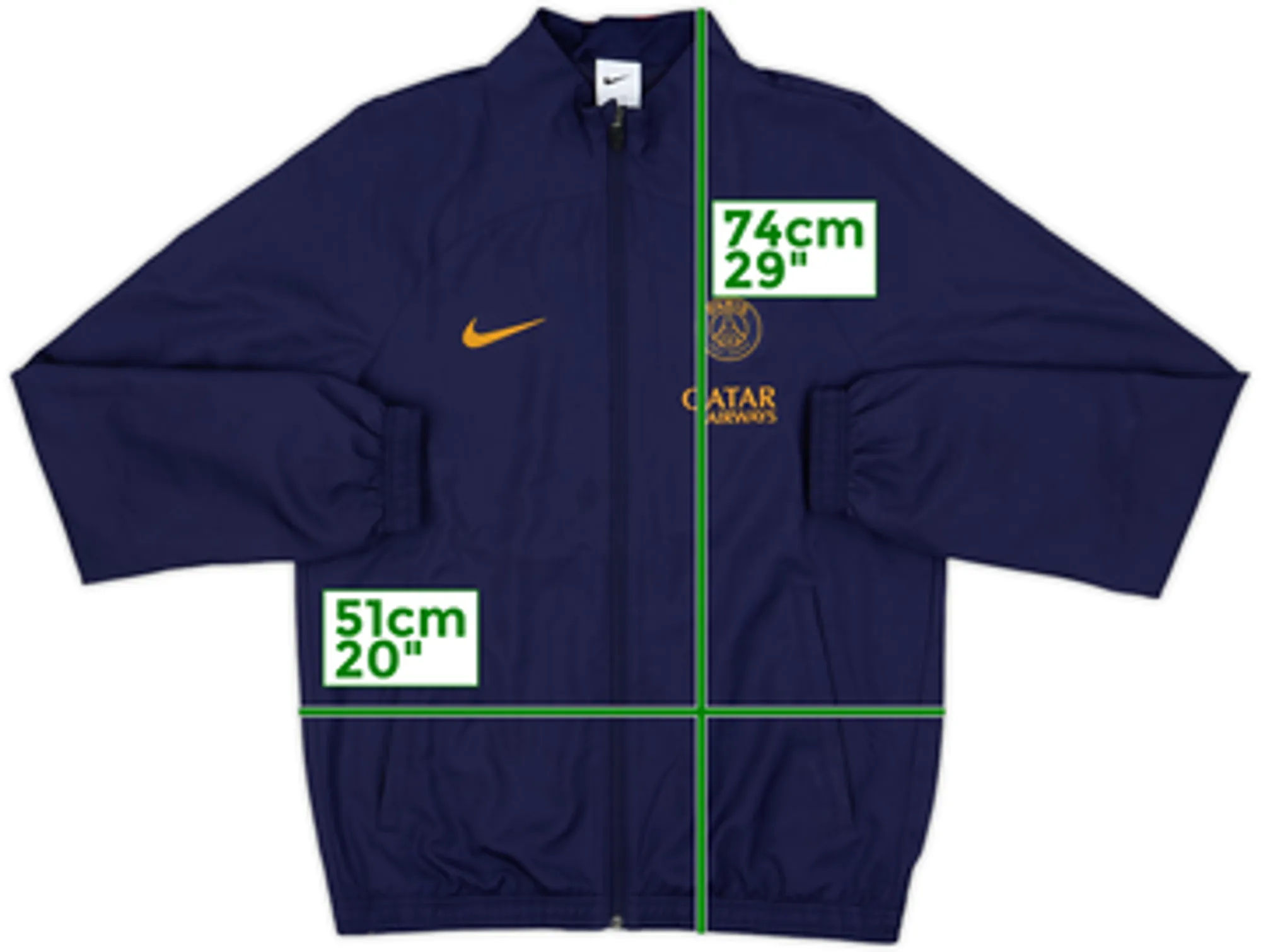 2023-24 Paris Saint-Germain Nike Track Jacket - 9/10 - (S)
