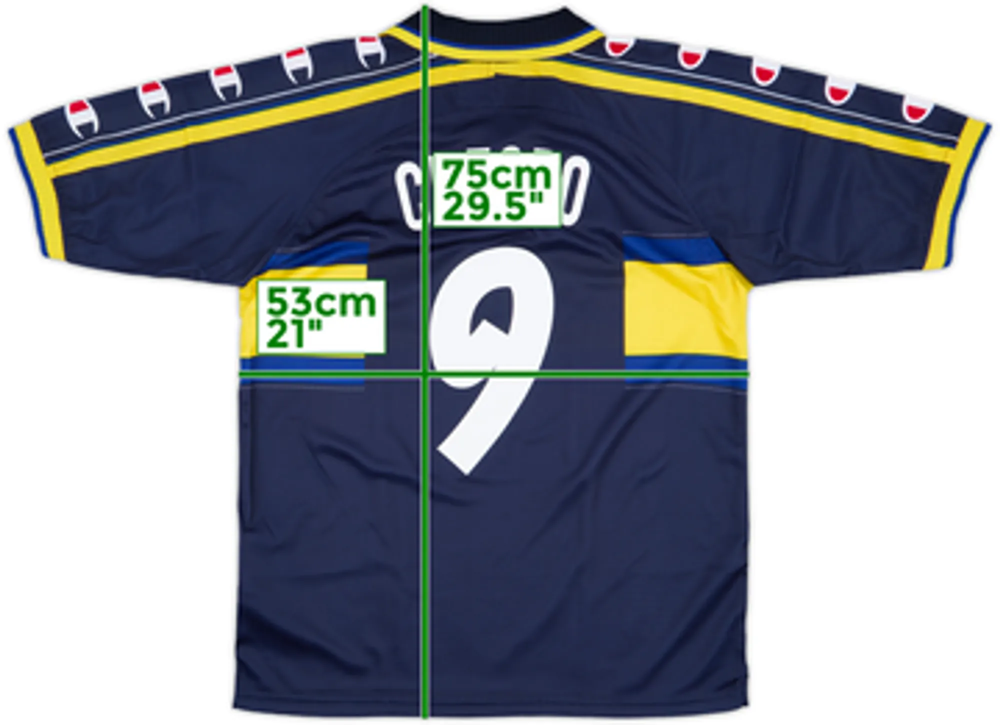 1999-00 Parma Third Shirt Crespo #9 (L)