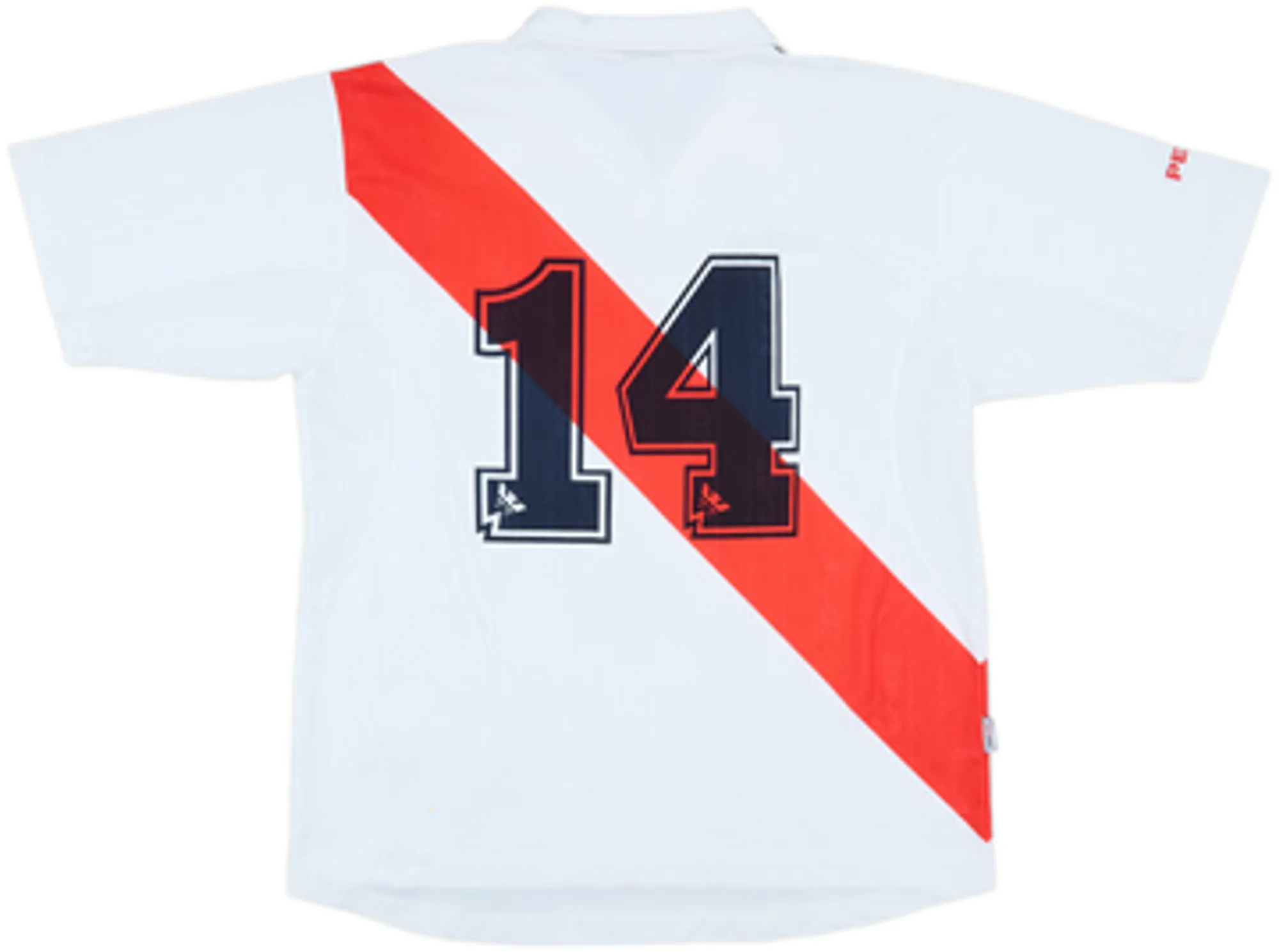 2002 Peru Home Shirt #14 - 7/10 - (XL)