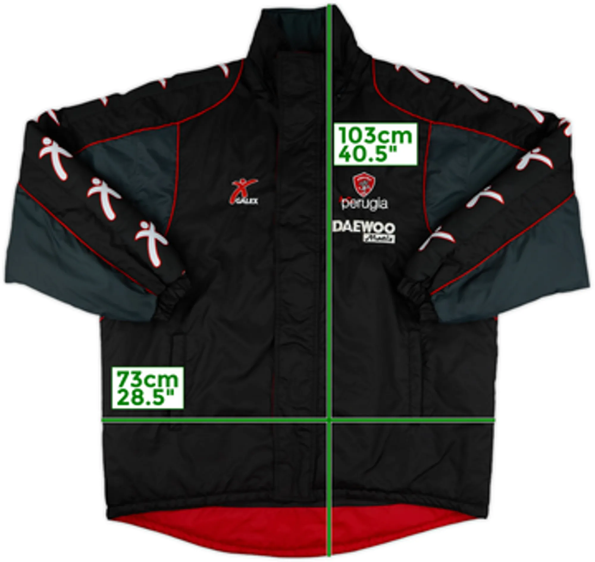 2000-02 Perugia Galex Padded Bench Coat - 7/10 - (XL)