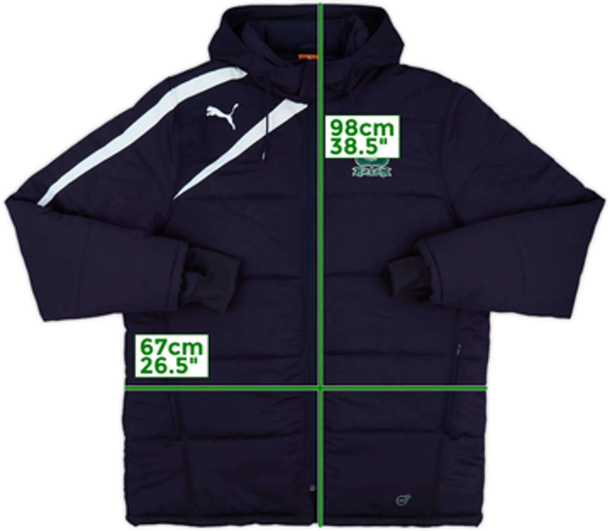 2013-14 Plymouth Puma Padded Bench Coat - 8/10 - (XL)