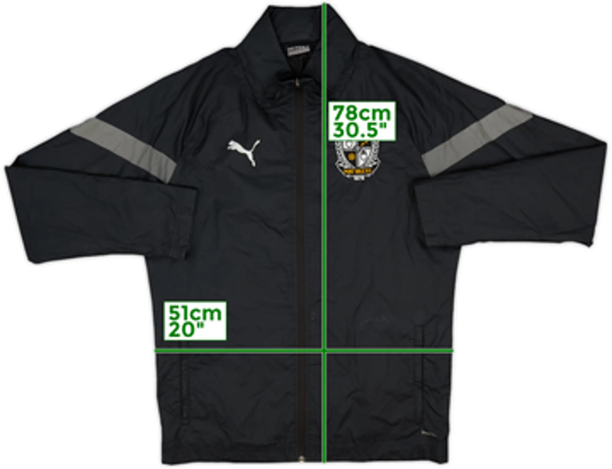 2022-23 Port Vale Puma Hooded Rain Jacket - 8/10 - (M)