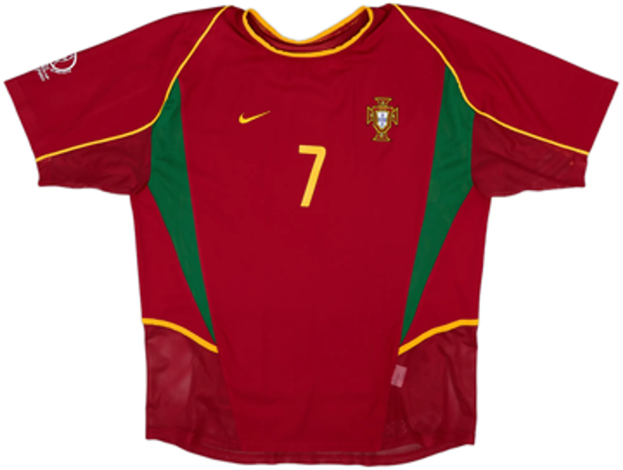 2002-04 Portugal Player Issue Home Shirt Figo #7 - 9/10 - (XXL)