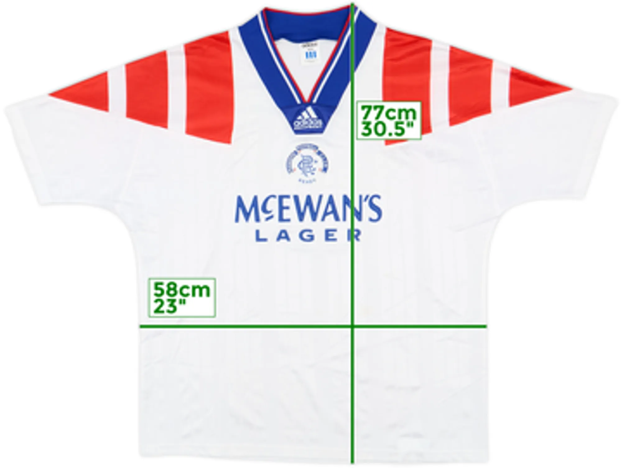 1992-93 Rangers Away Shirt - 8/10 - (L)