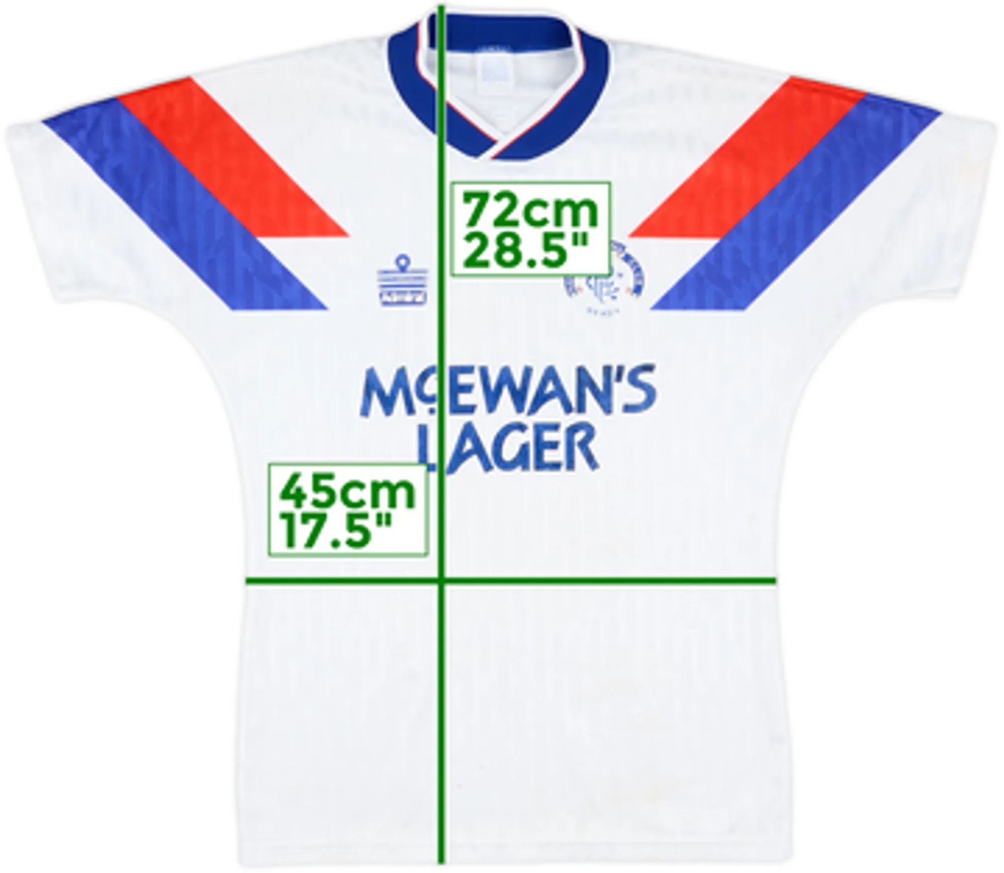 1990-92 Rangers Away Shirt - 6/10 - (XL)
