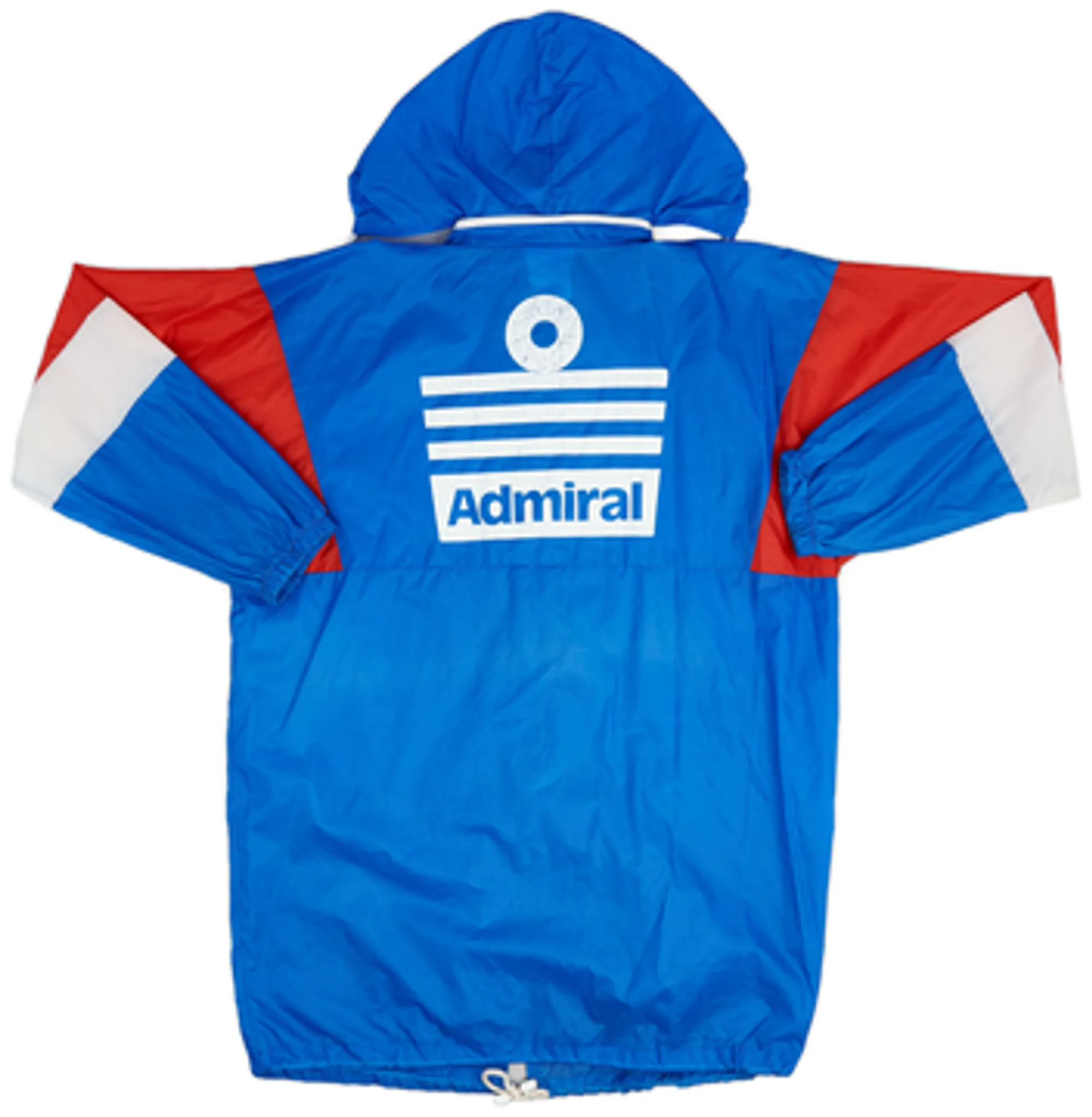 1990-92 Rangers Admiral Hooded Rain Jacket - 7/10 - (L)