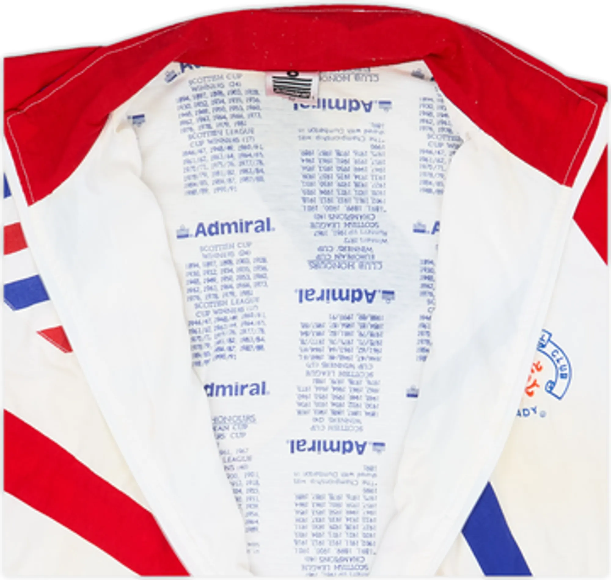 1990-92 Rangers Admiral Track Jacket - 6/10 - (L)
