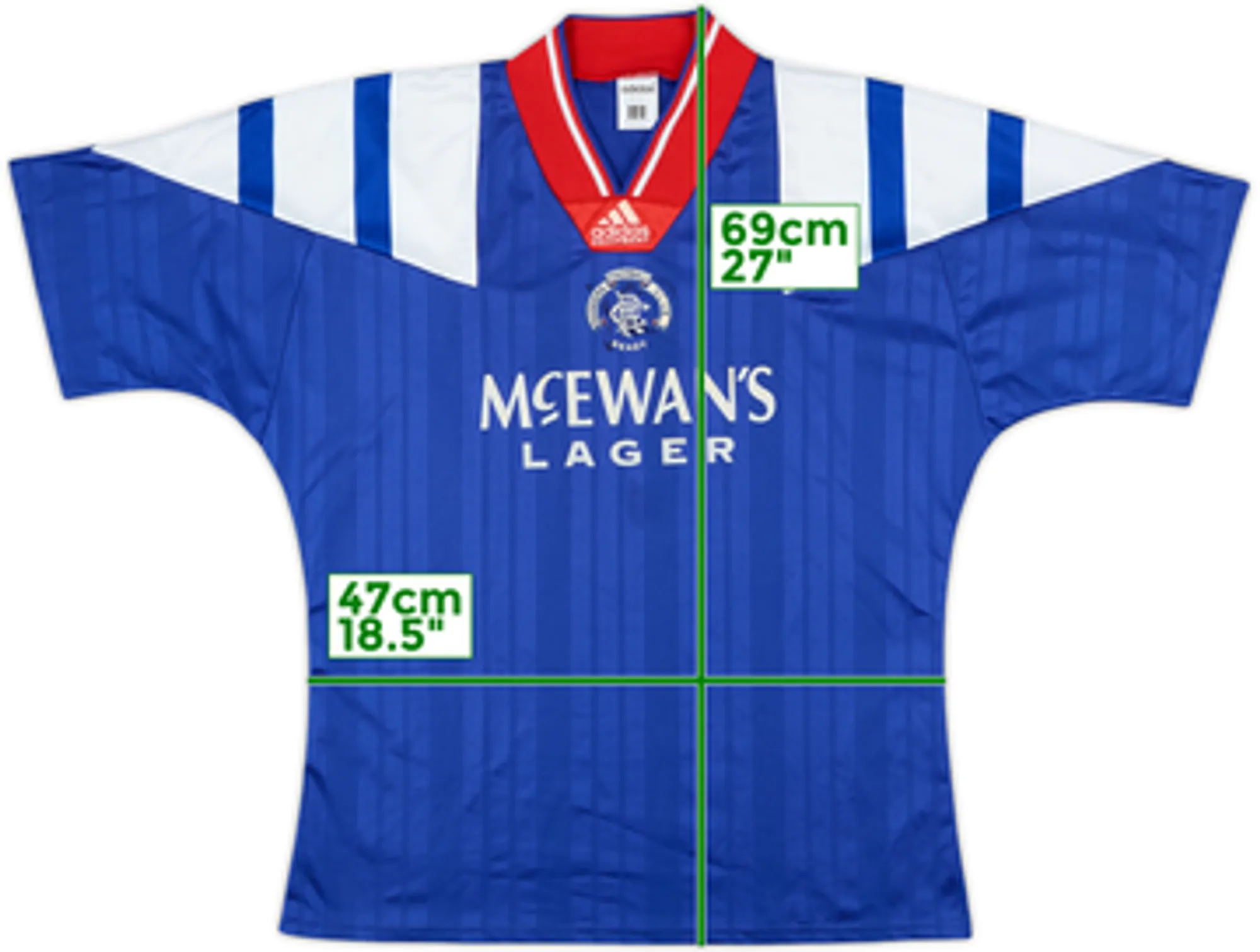 1992-94 Rangers Home Shirt - 6/10 - (L)