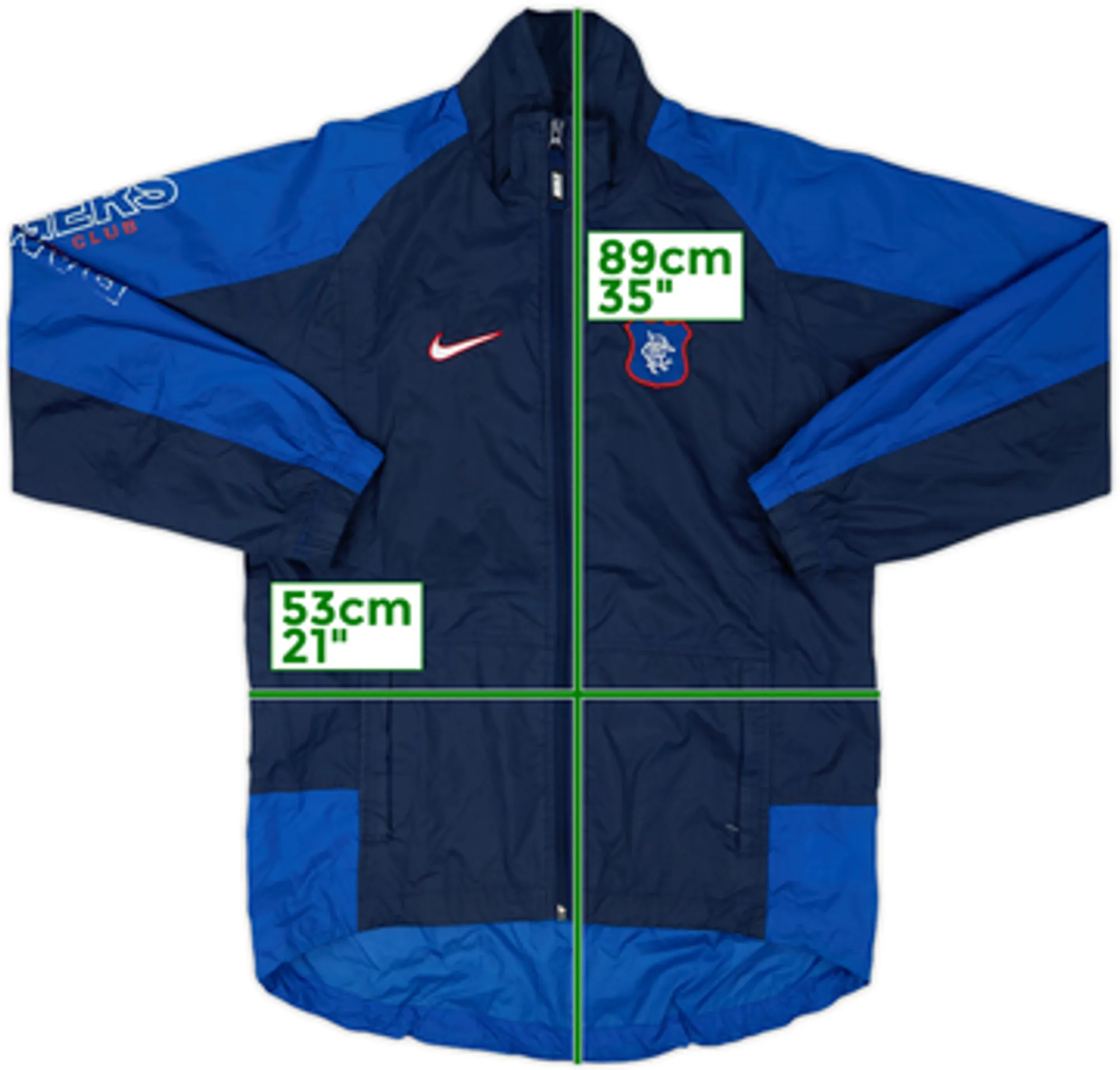 1997-98 Rangers Nike Track Jacket - 6/10 - (S)