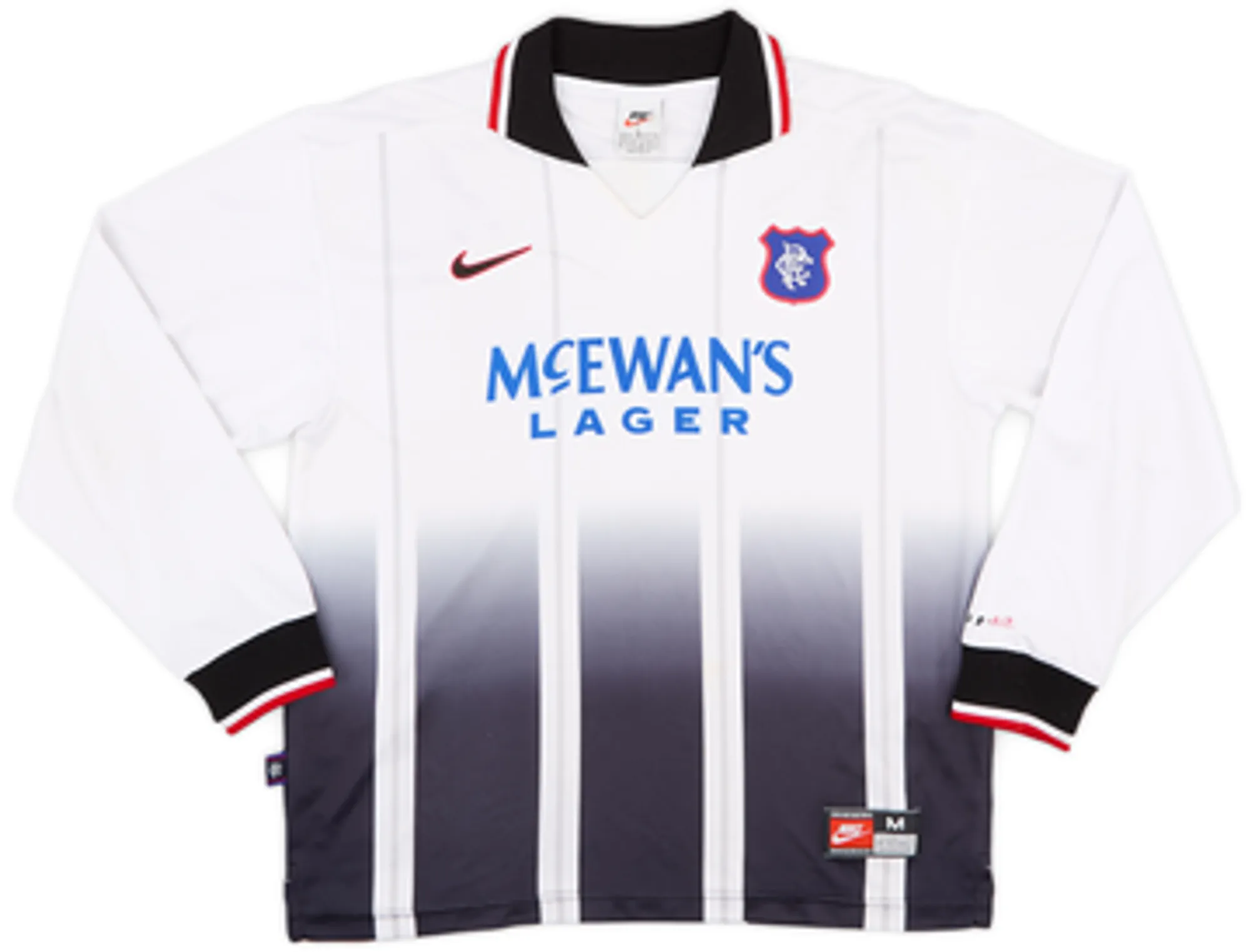 1997-99 Rangers Away L/S Shirt Gascoigne #8 - 6/10 - (M)
