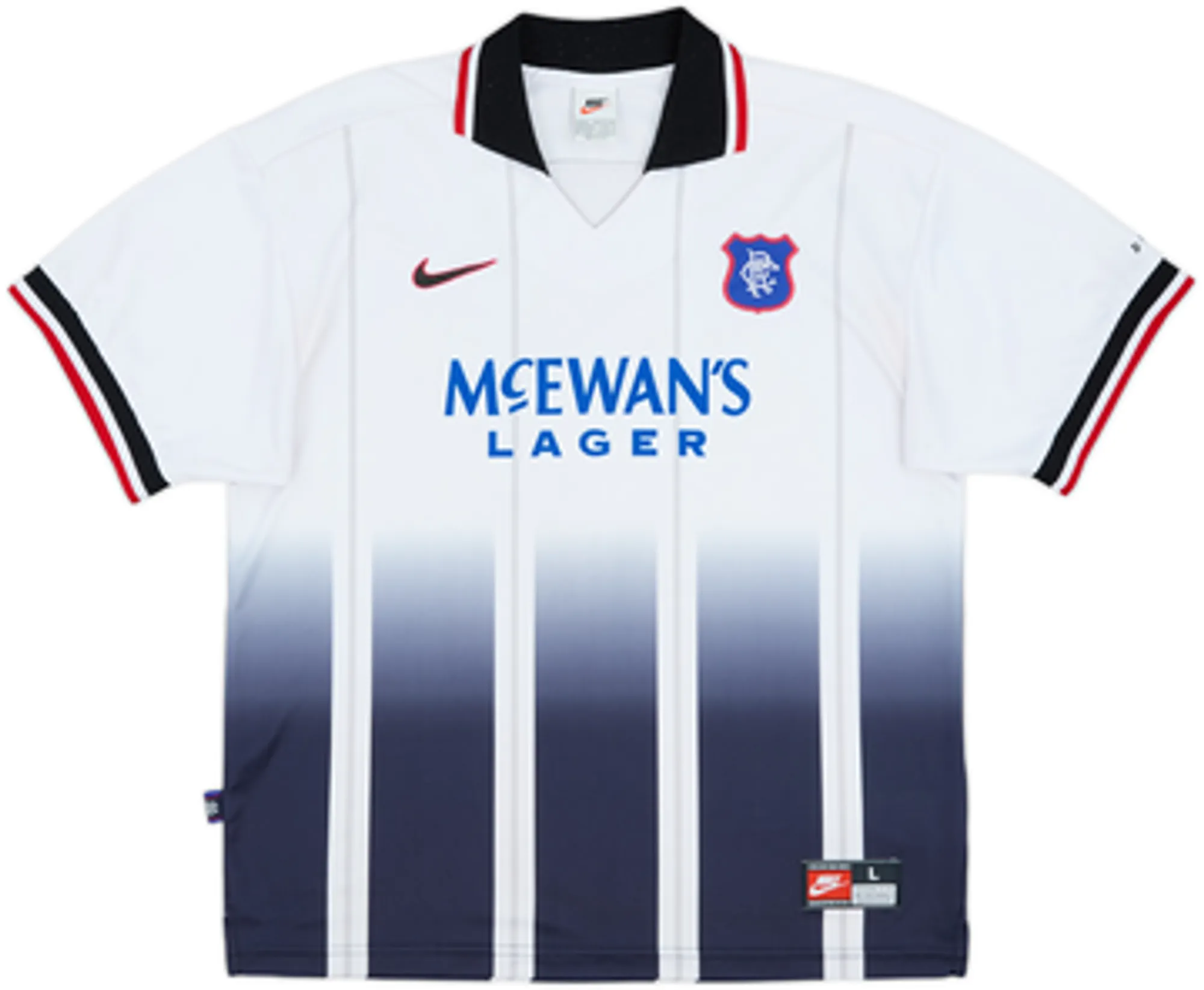 1997-99 Rangers Away Shirt Porrini #2 - 7/10 - (L)