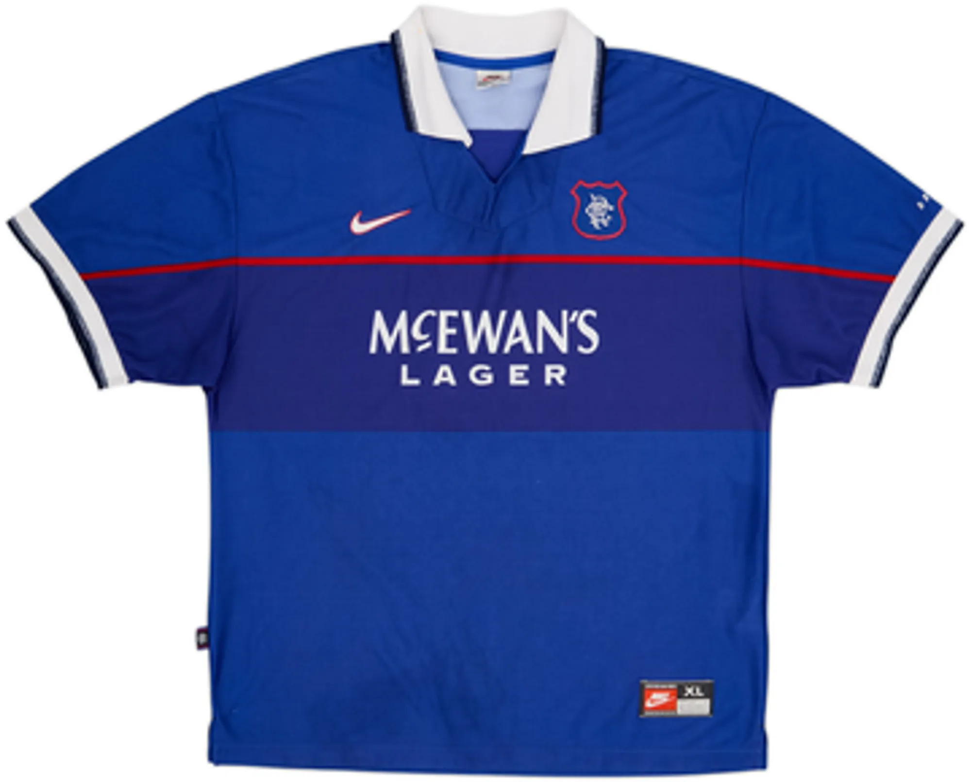 1997-99 Rangers Home Shirt Gascoigne #8 - 6/10 - (L)