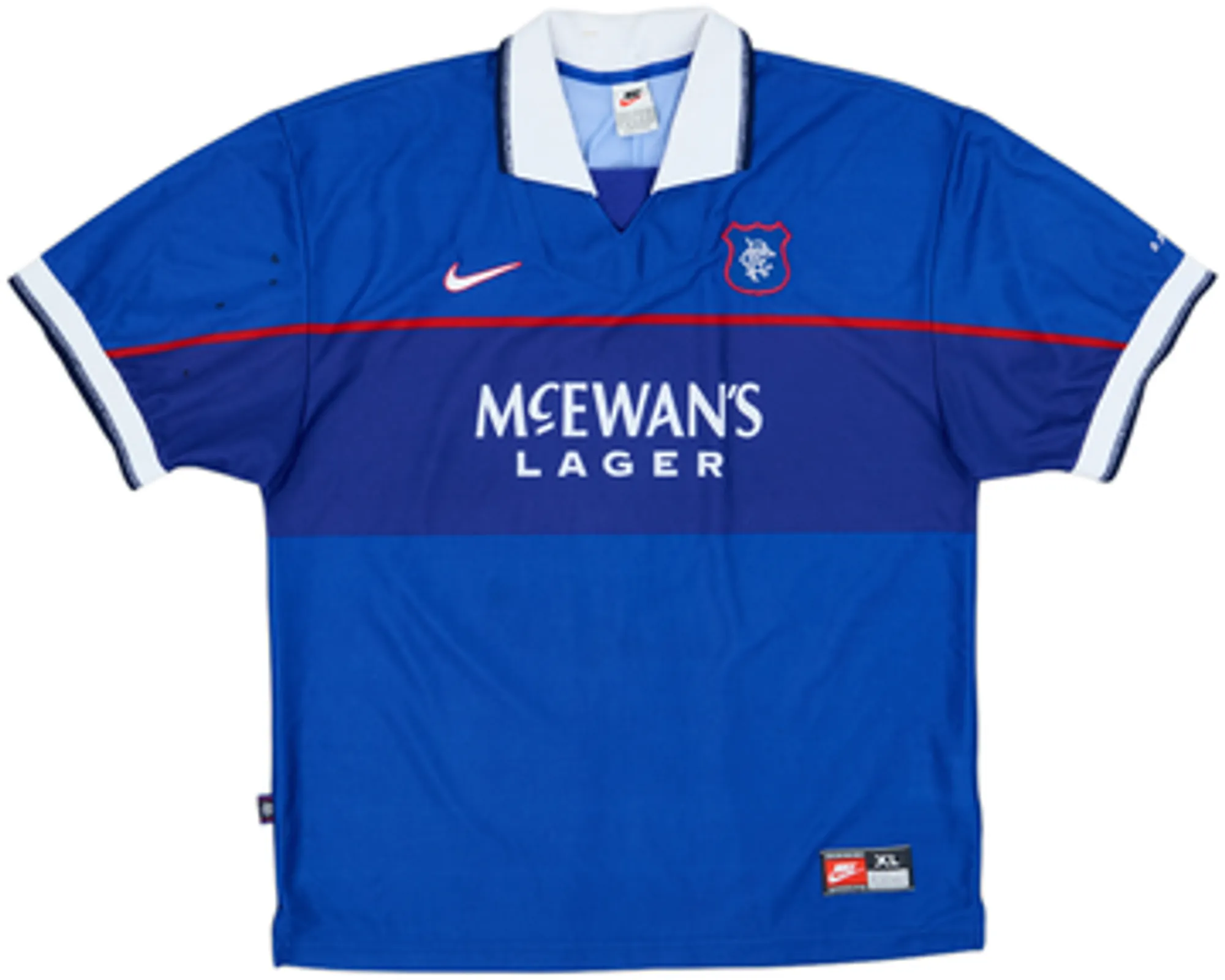1997-99 Rangers Home Shirt Gascoigne #8 - 7/10 - (L)