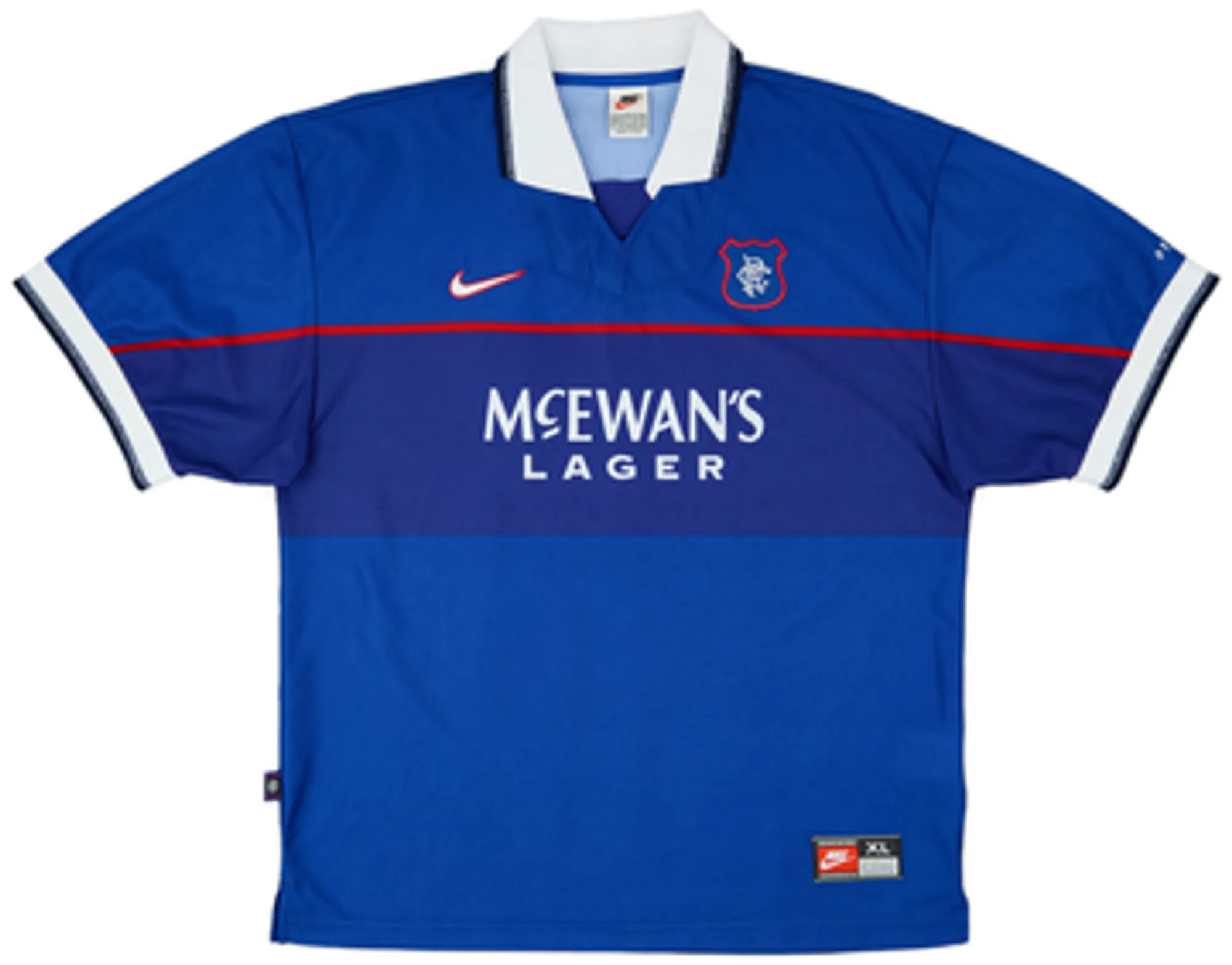 1997-99 Rangers Home Shirt Gascoigne #8 - 9/10 - (L)