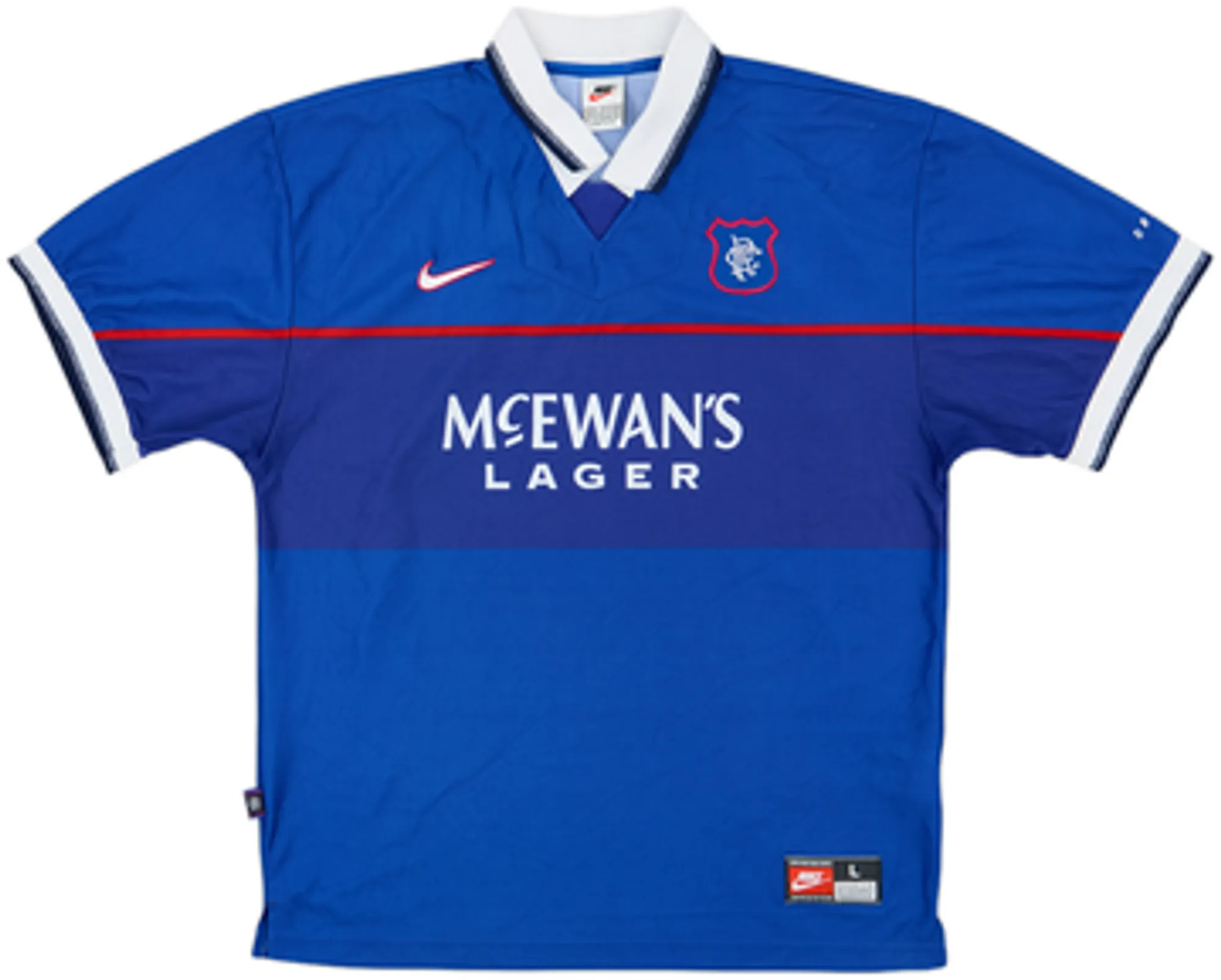 1997-99 Rangers Home Shirt Negri #9 - 8/10 - (L)