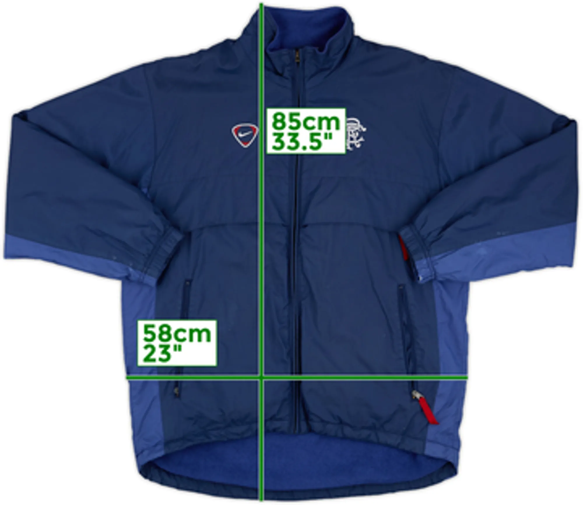 2000-01 Rangers Nike Rain Jacket - 6/10 - (S)