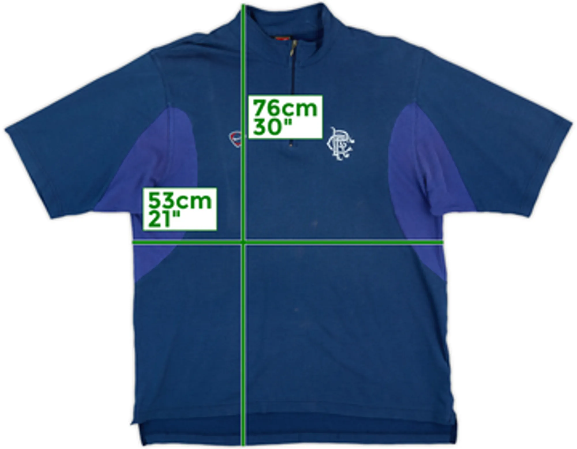 2000-01 Rangers Nike Polo Shirt - 7/10 - (M)