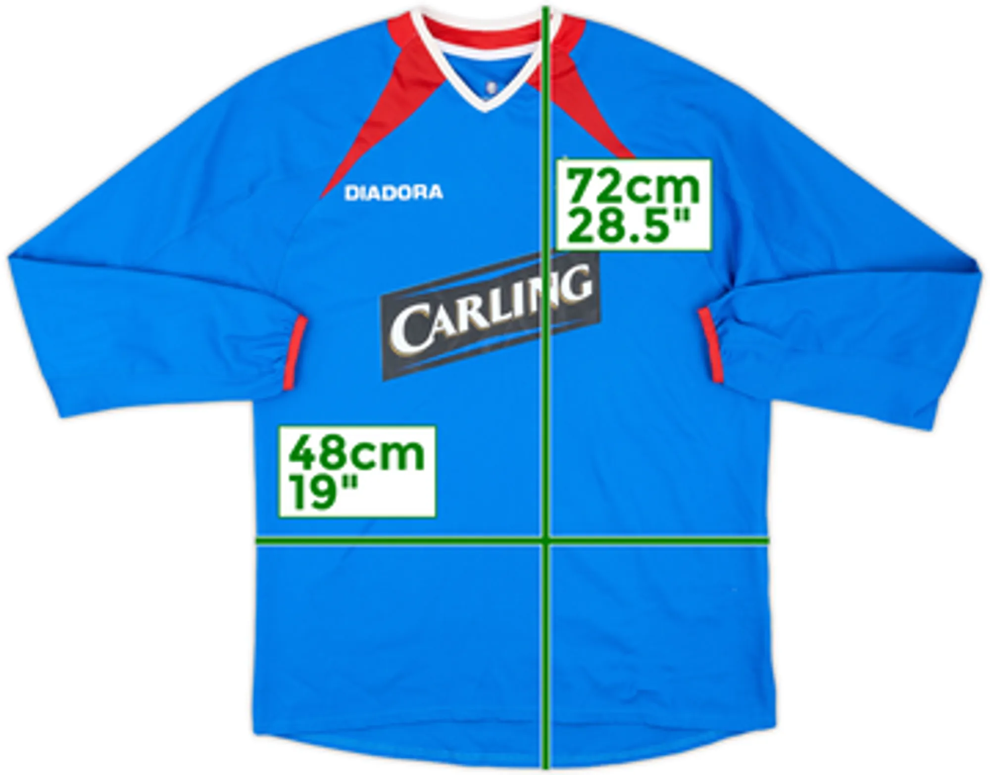 2003-05 Rangers Home L/S Shirt - 8/10 - (S)