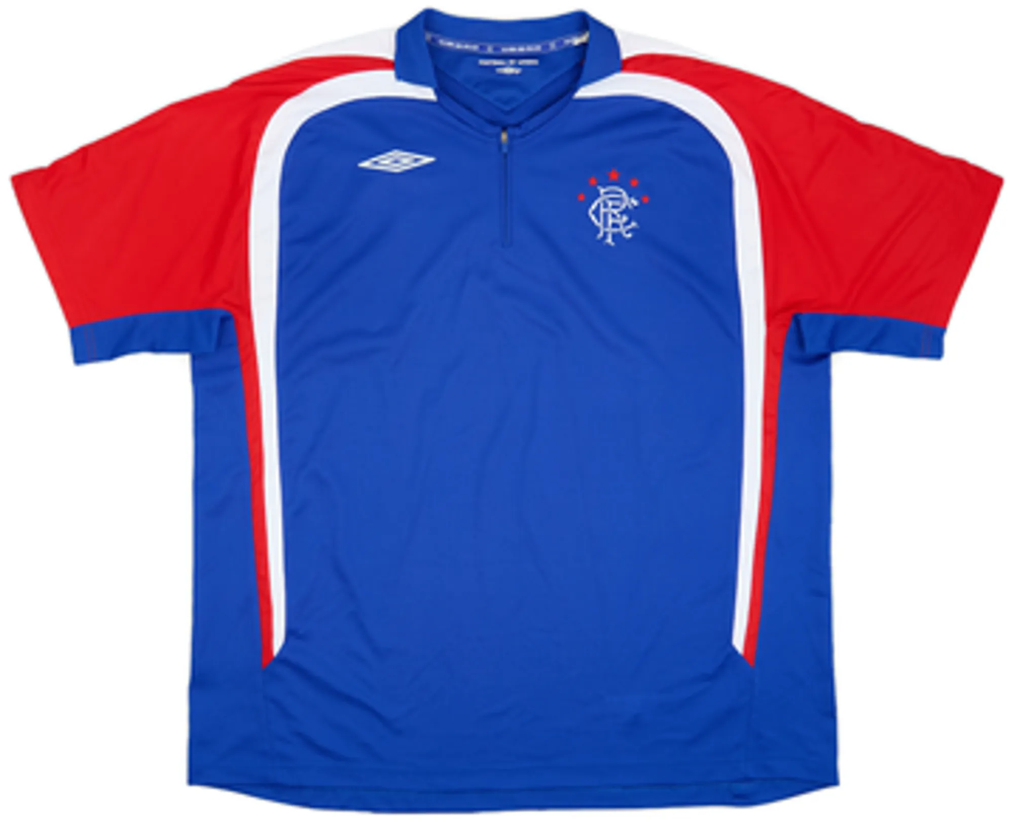 2006-07 Rangers Umbro 1/4 Zip Training Polo - 10/10 - (XXL)