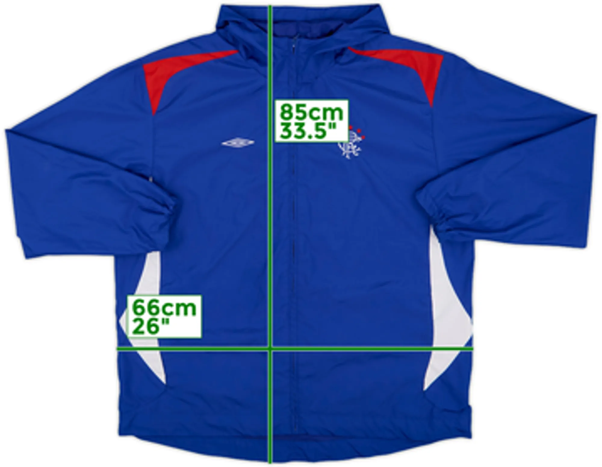 2006-07 Rangers Umbro 1/4 Zip Training Top - 8/10 - (XL)