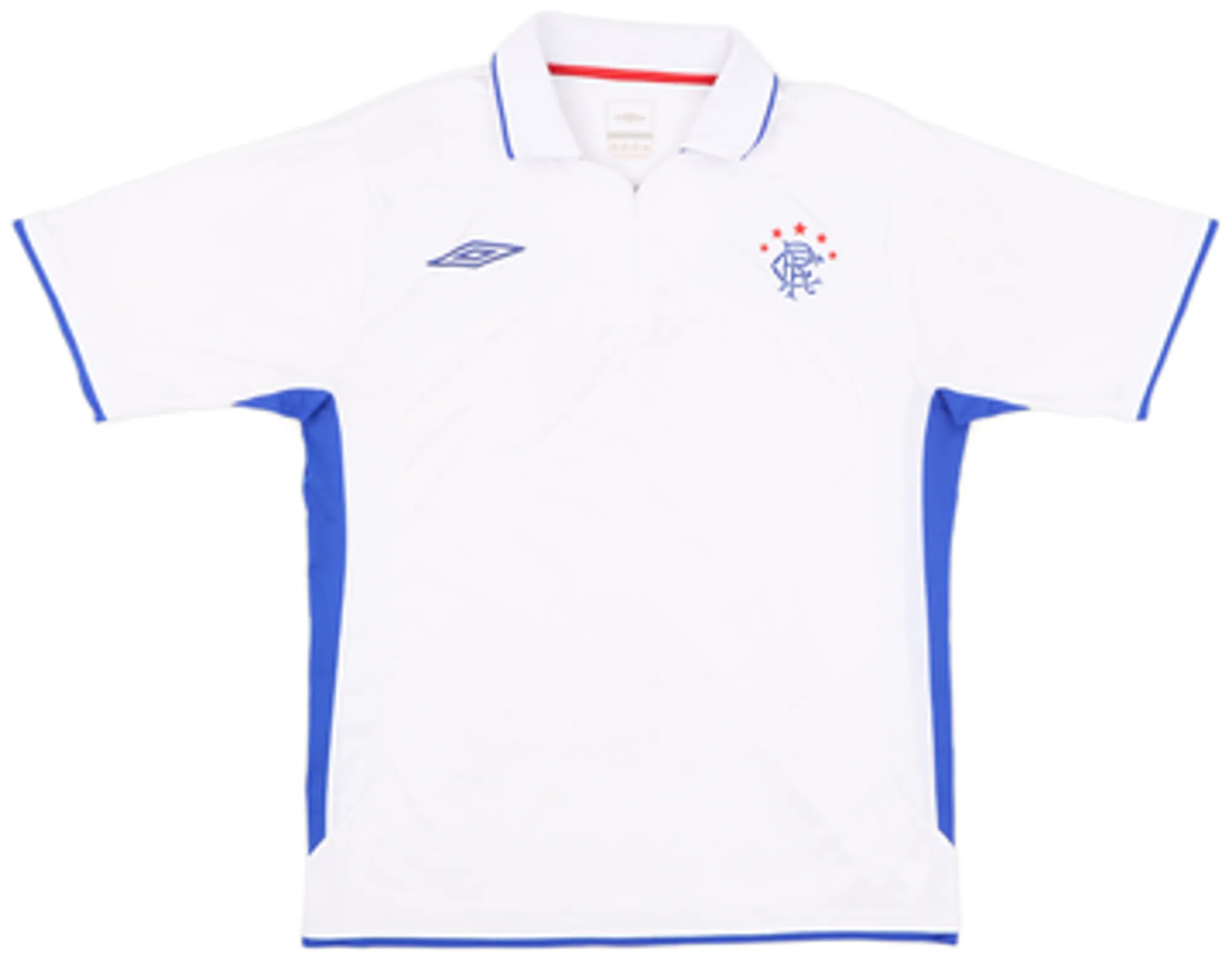 2007-08 Rangers Umbro 1/4 Zip Polo Shirt - 7/10 - (L)