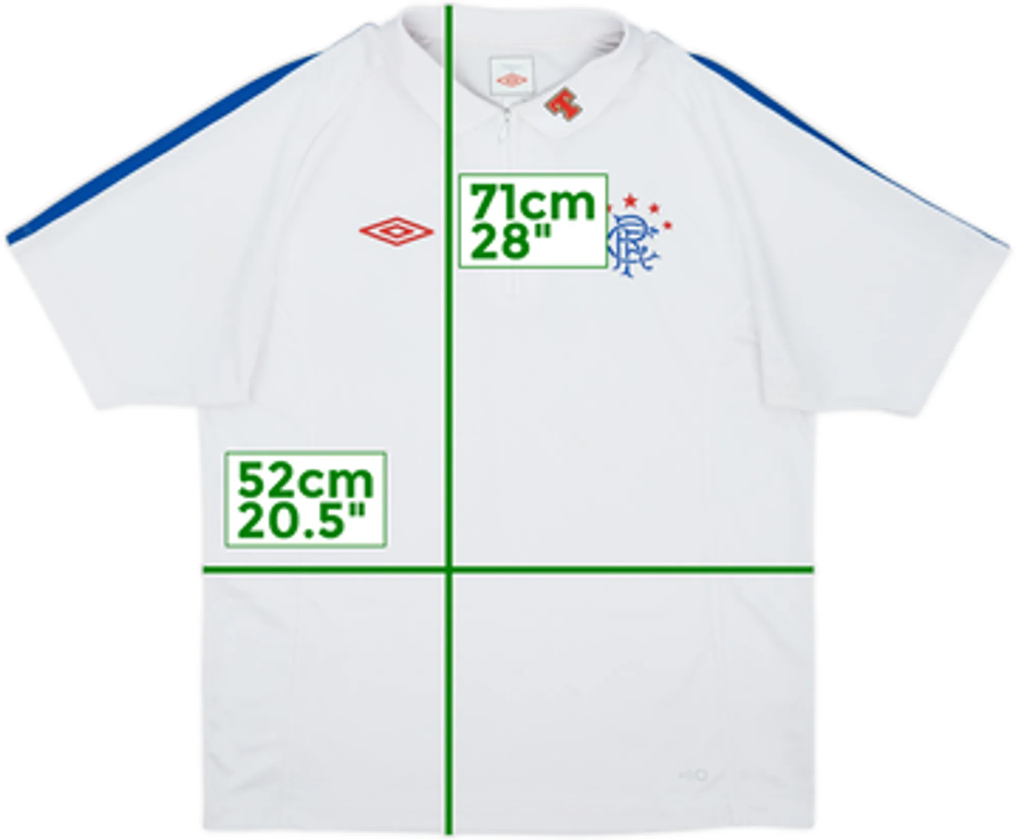 2010-11 Rangers Umbro 1/4 Zip Training Shirt - 9/10 - (L)