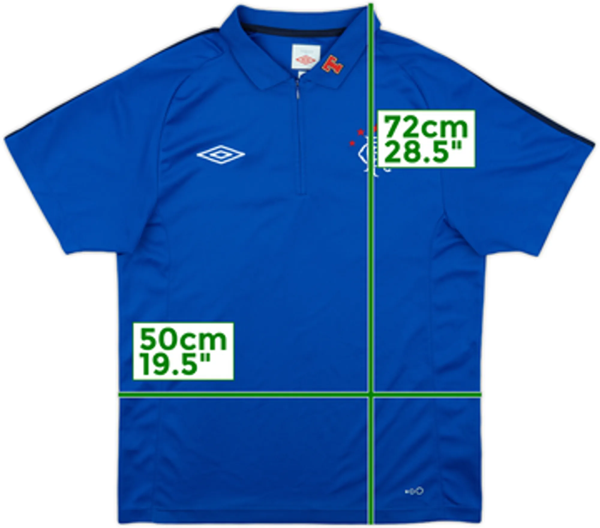 2011-12 Rangers Umbro 1/4 Zip Polo Shirt - 8/10 - (M)