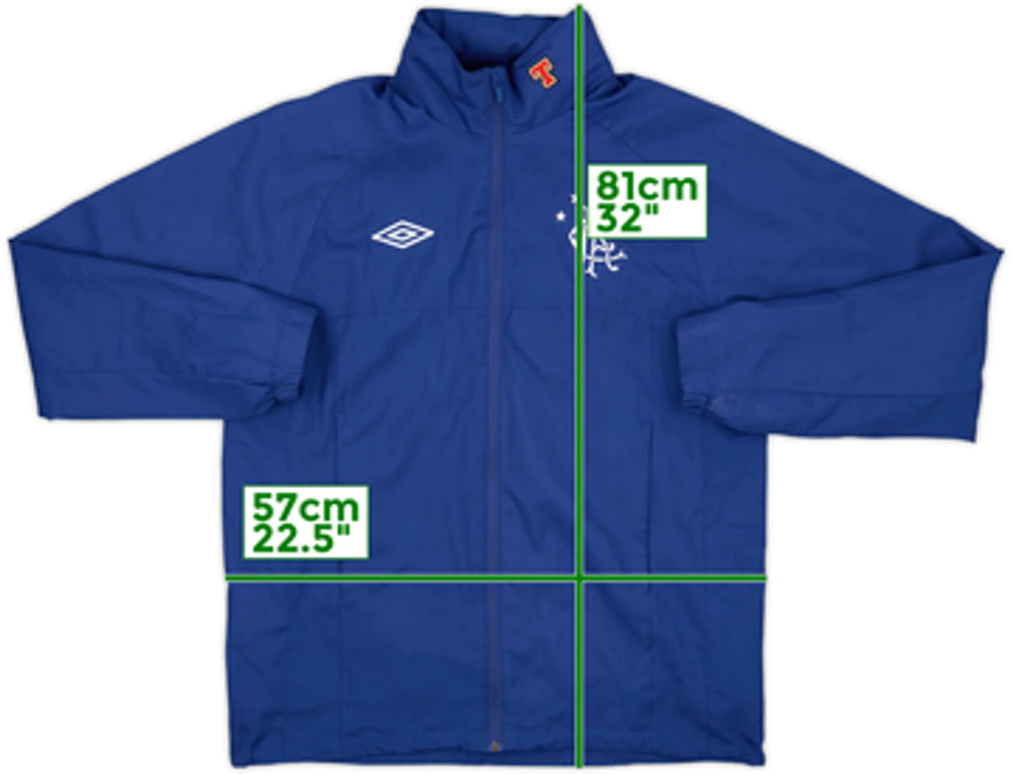 2011-12 Rangers Umbro Hooded Rain Jacket - 9/10 - (M)