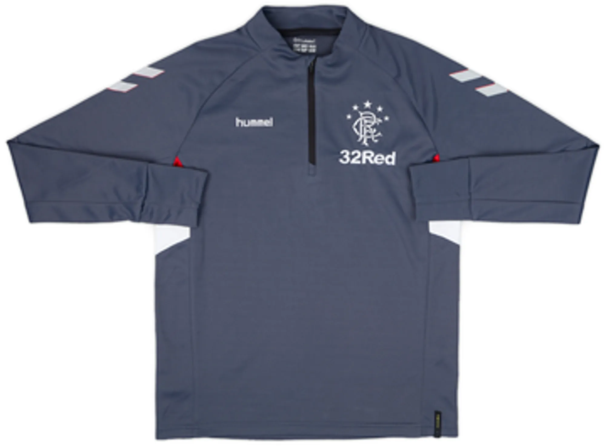 2018-19 Rangers Hummel 1/4 Zip Drill Top - 9/10 - (S)