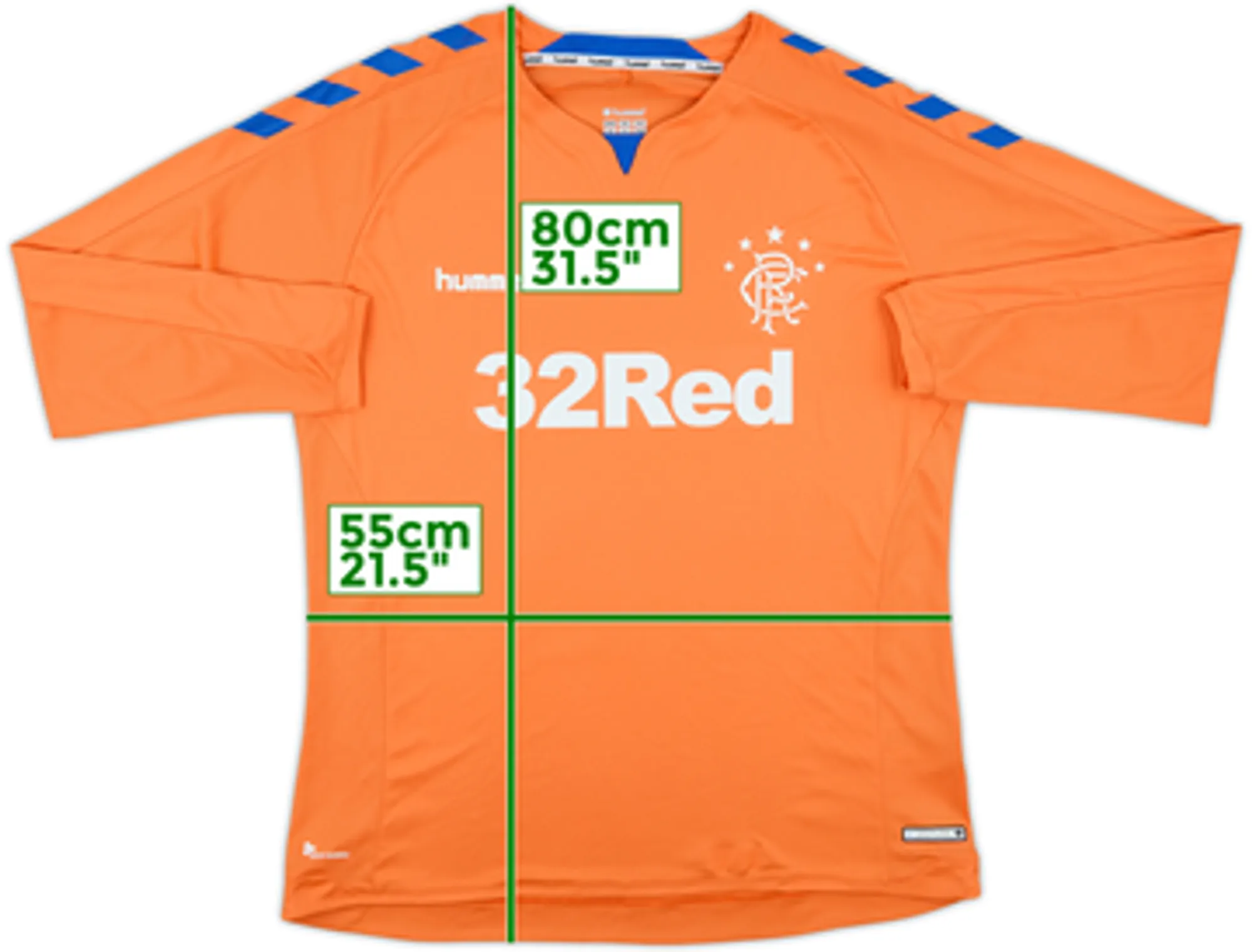 2018-19 Rangers Third L/S Shirt - 8/10 - (XXL)