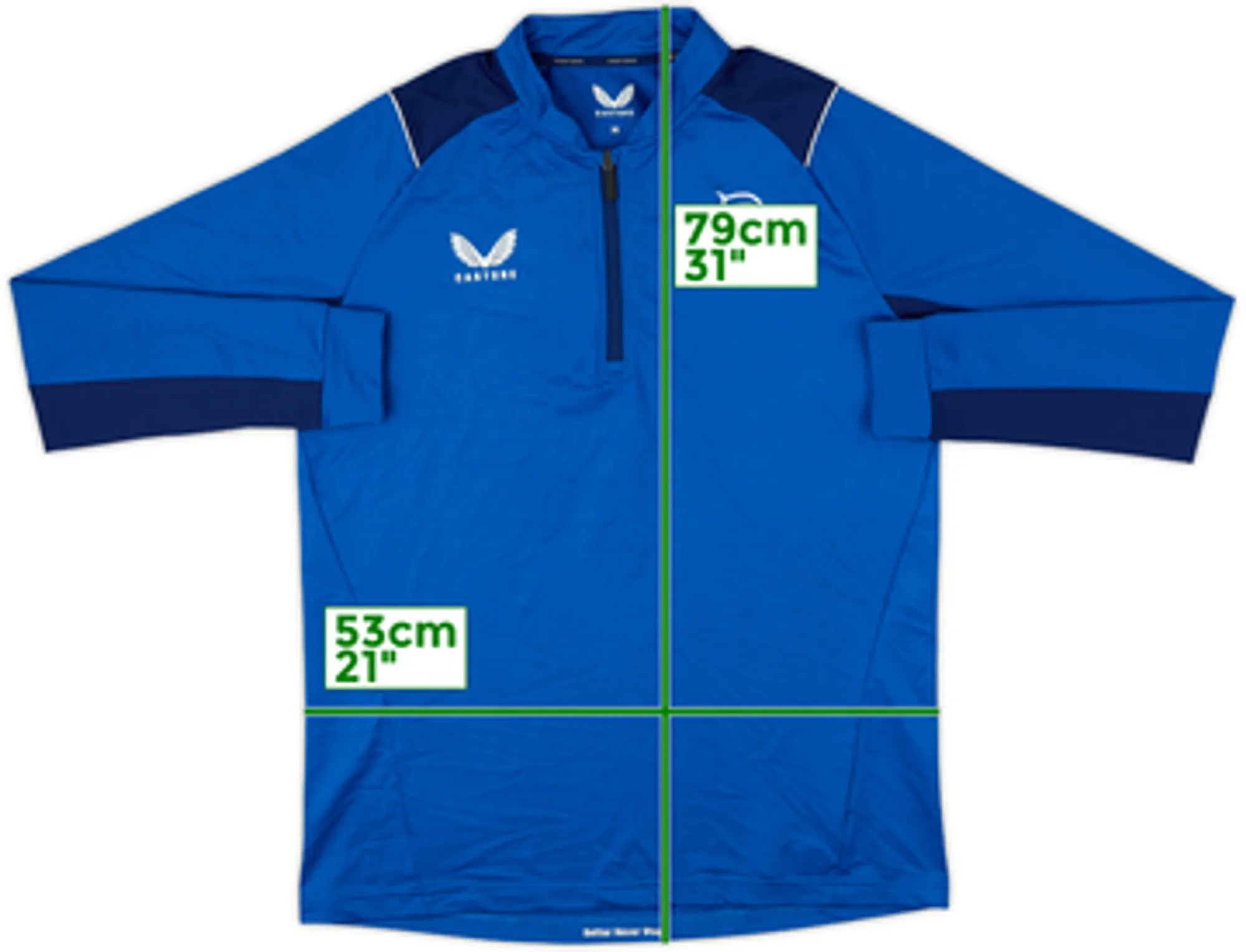 2022-23 Rangers Castore 1/4 Zip Drill Top - 10/10 - (M)