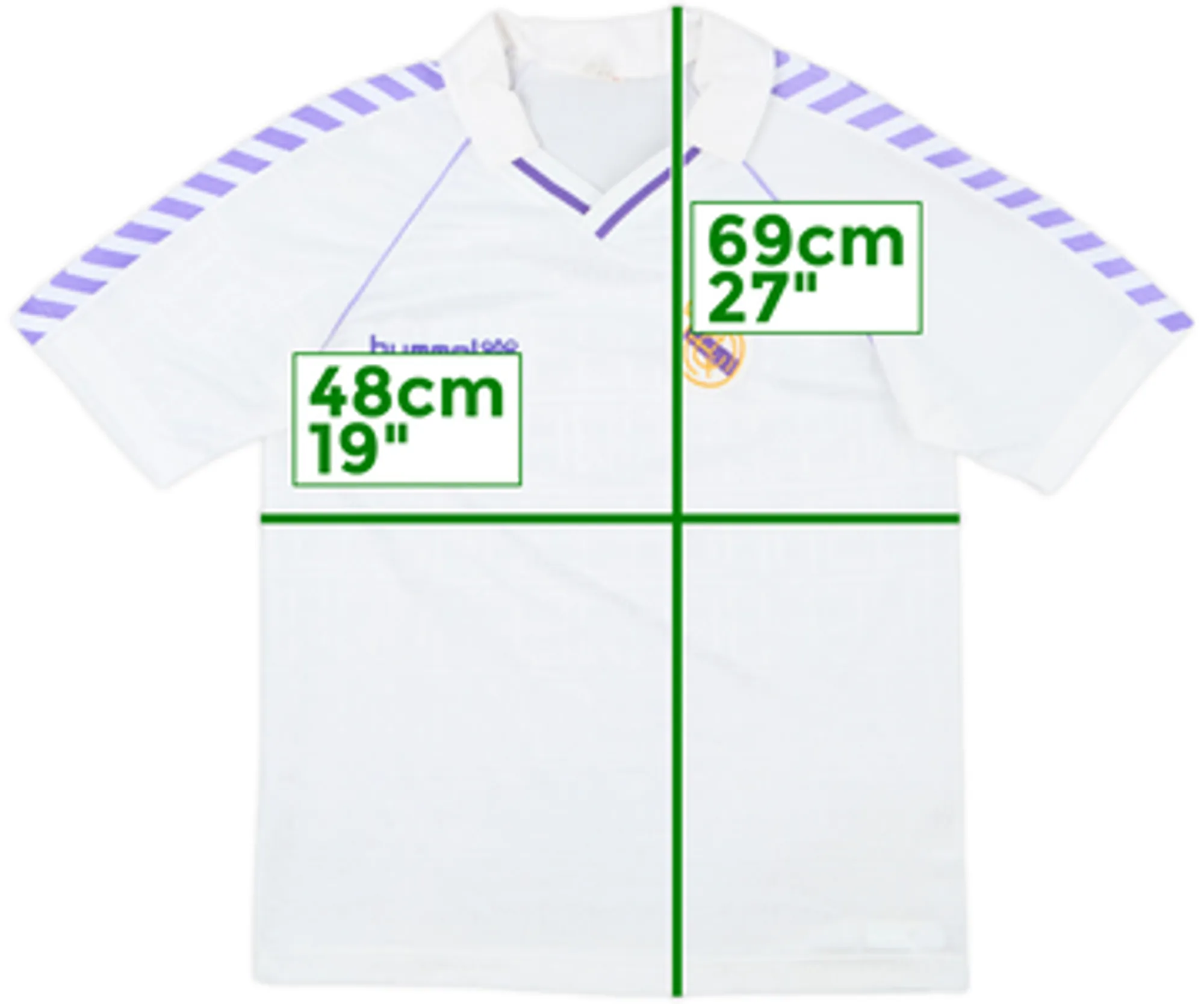 1989-90 Real Madrid Home Shirt - 9/10 - (M)