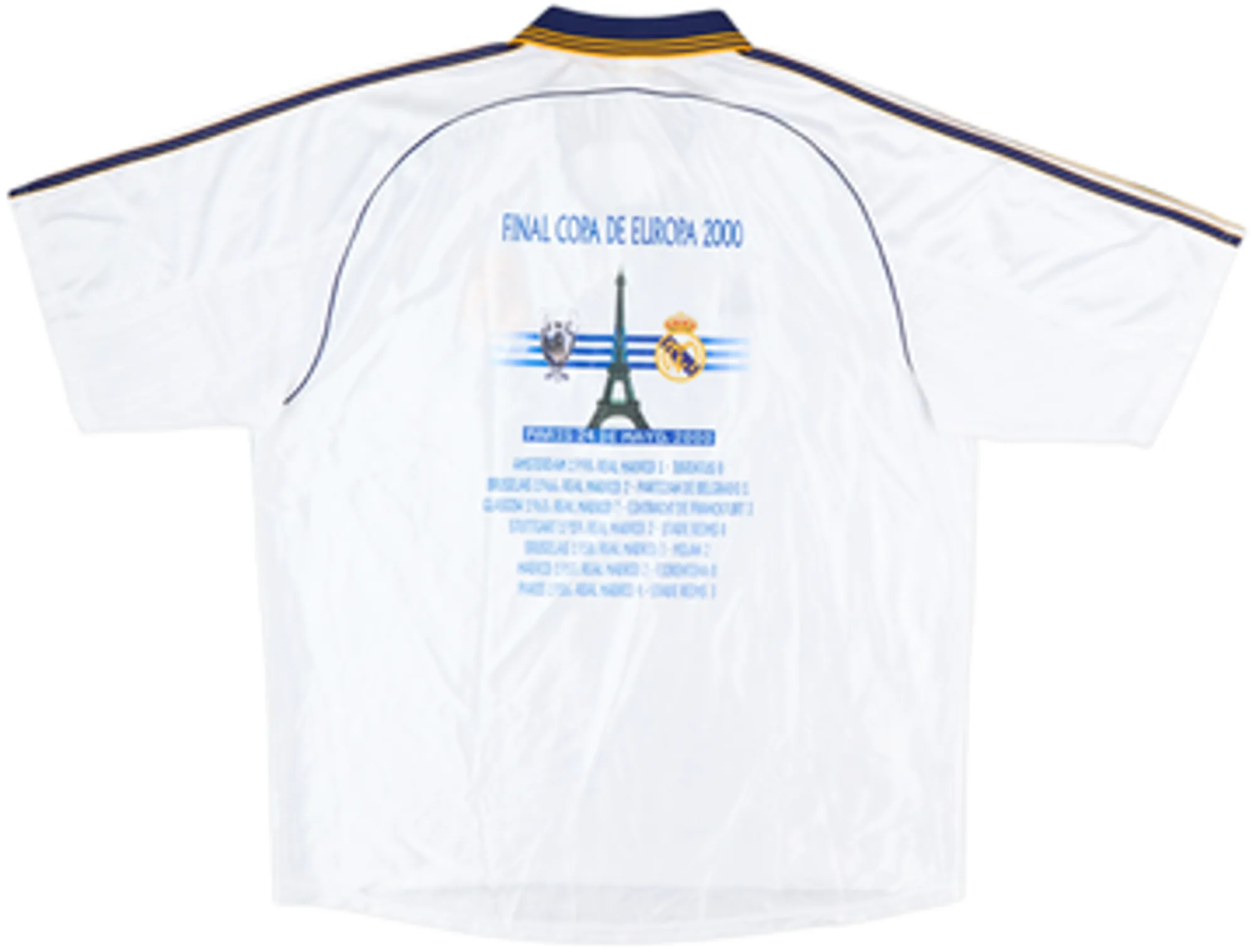 1998-00 Real Madrid 'Final Copa De Europa' Home Shirt - 9/10 - (L)