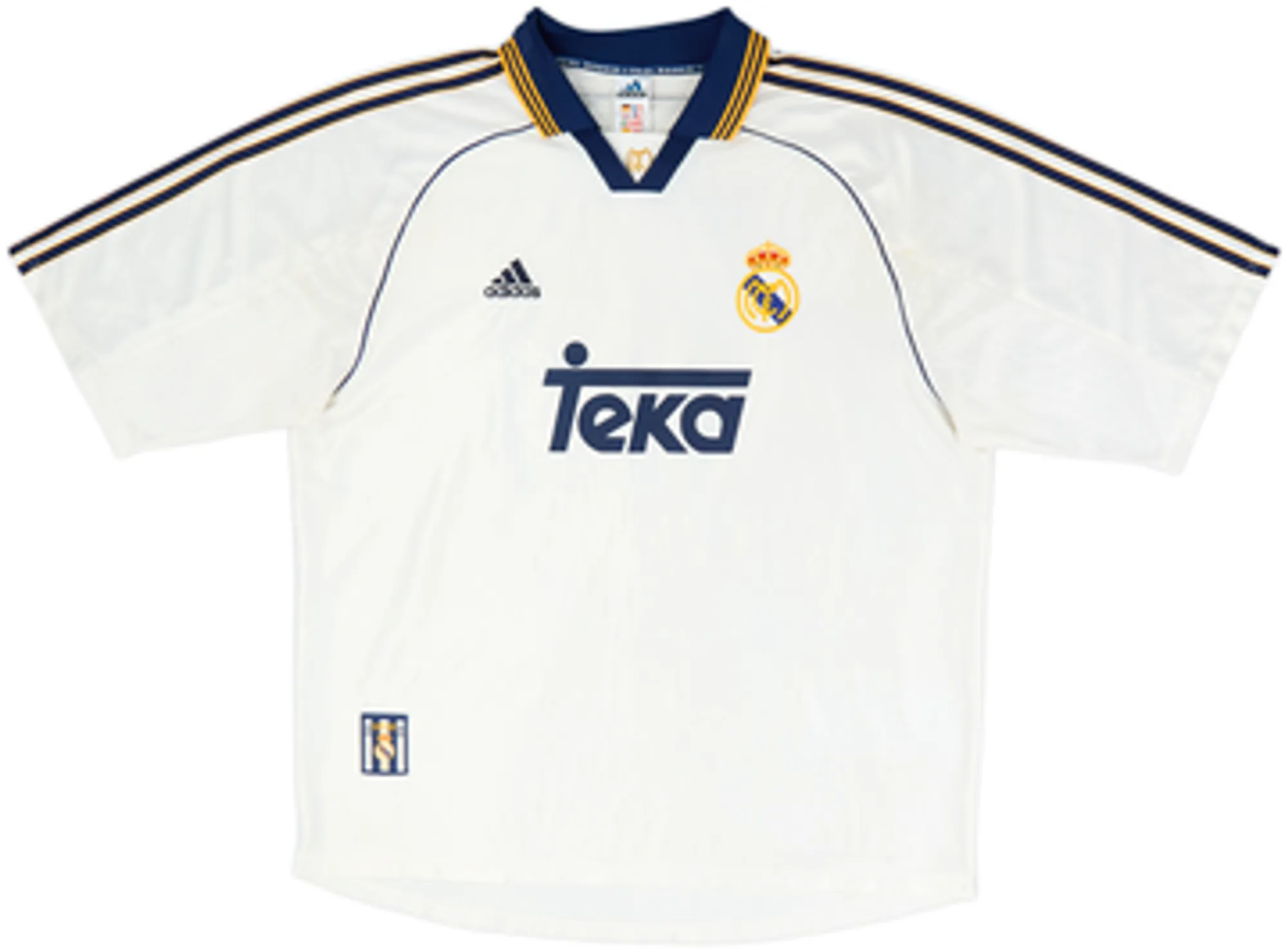 1998-00 Real Madrid Home Shirt J.M.Guti #14 - 8/10 - (L)