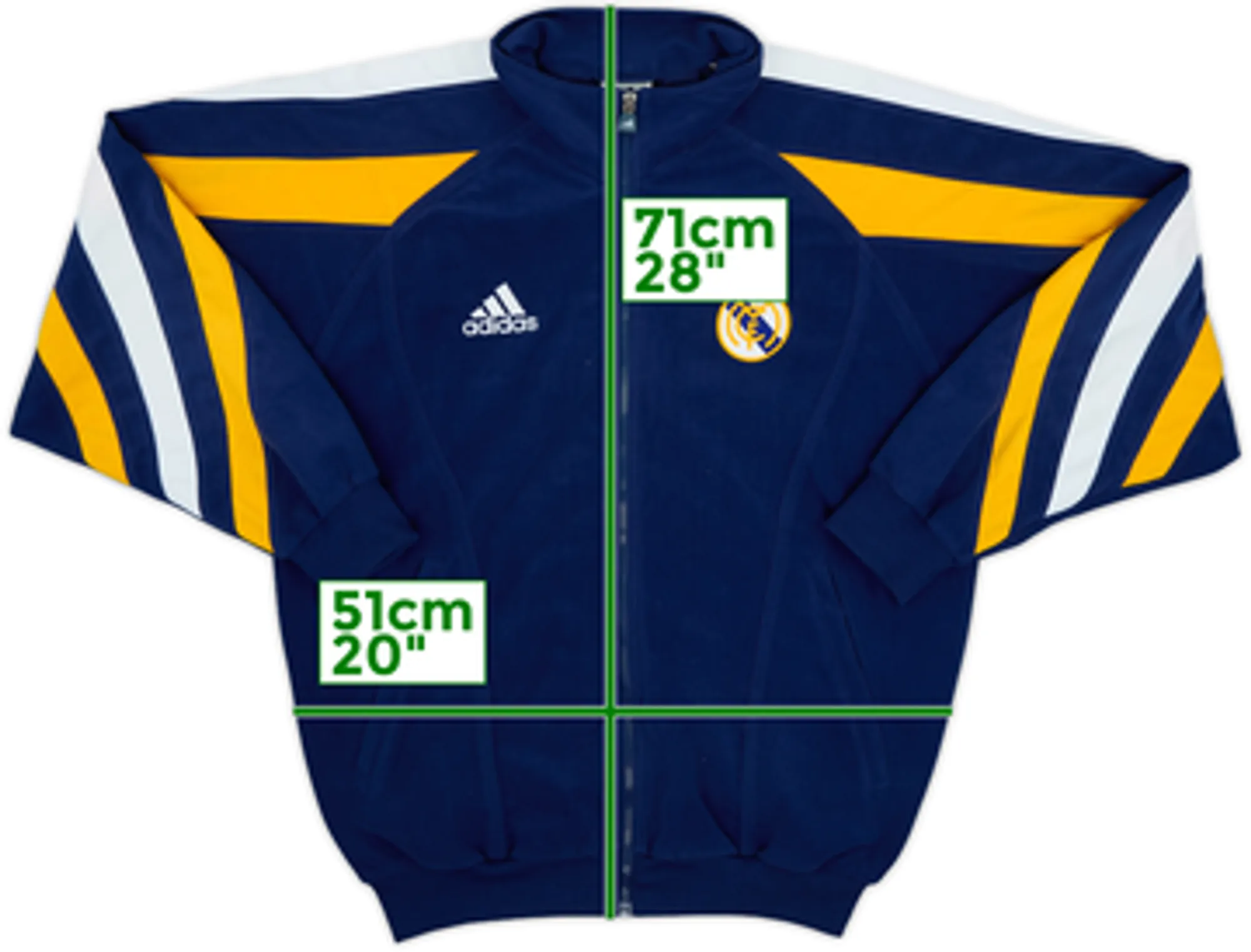 1998-00 Real Madrid adidas Track Jacket - 8/10 - (S)