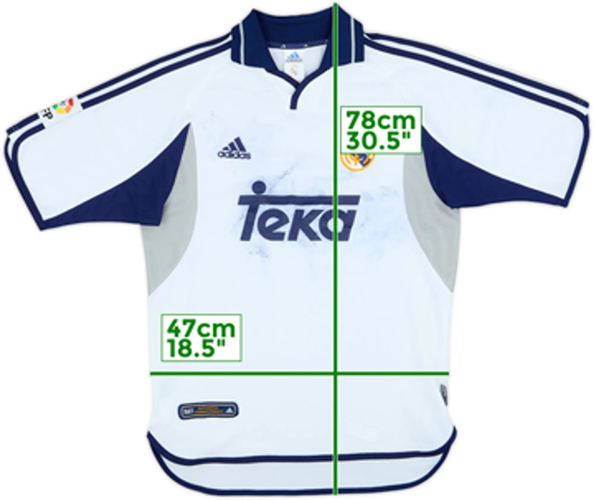 2000-01 Real Madrid Home Shirt - 4/10 - (S)
