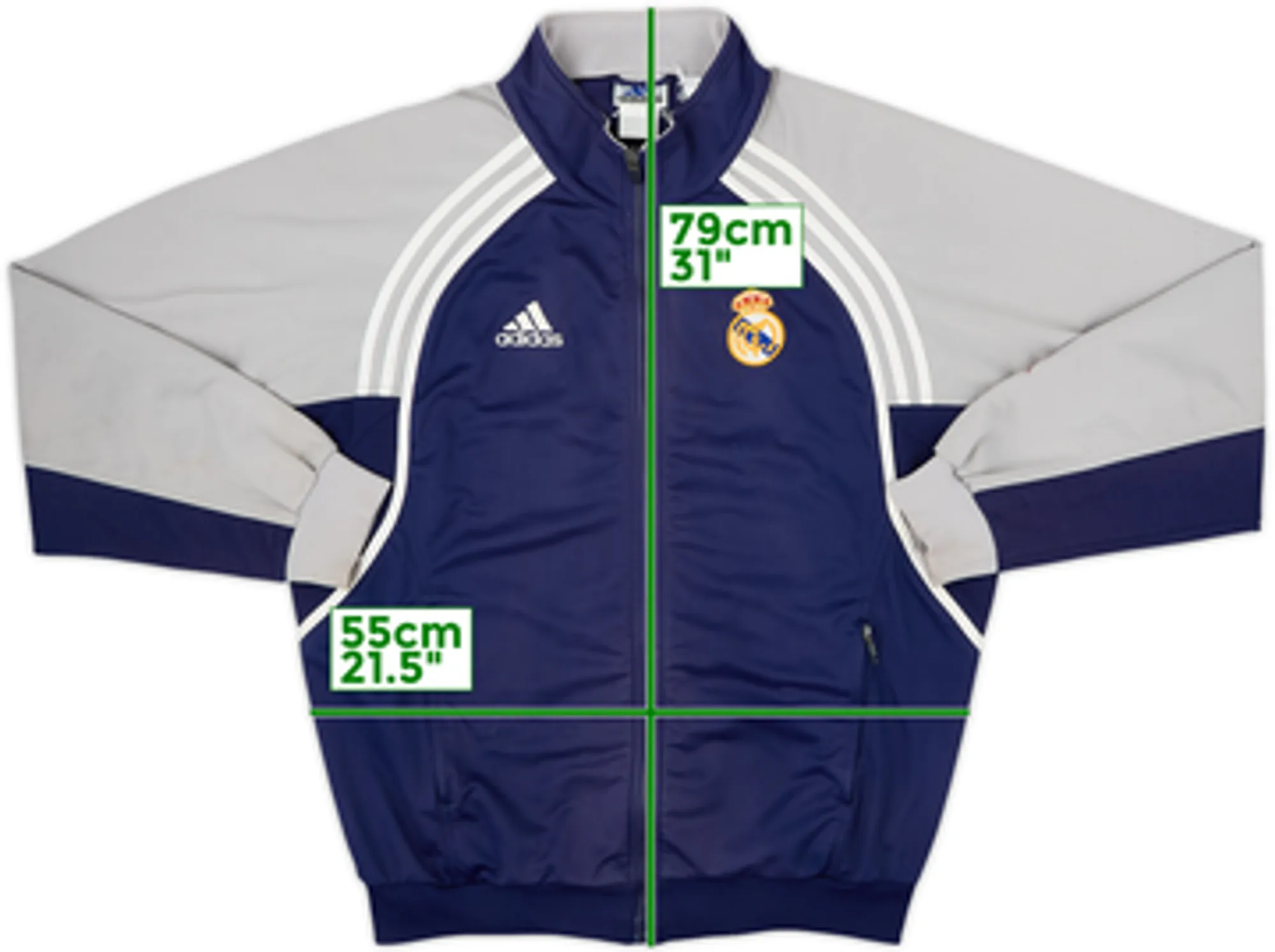 2000-01 Real Madrid adidas Track Jacket - 8/10 - (L/XL)