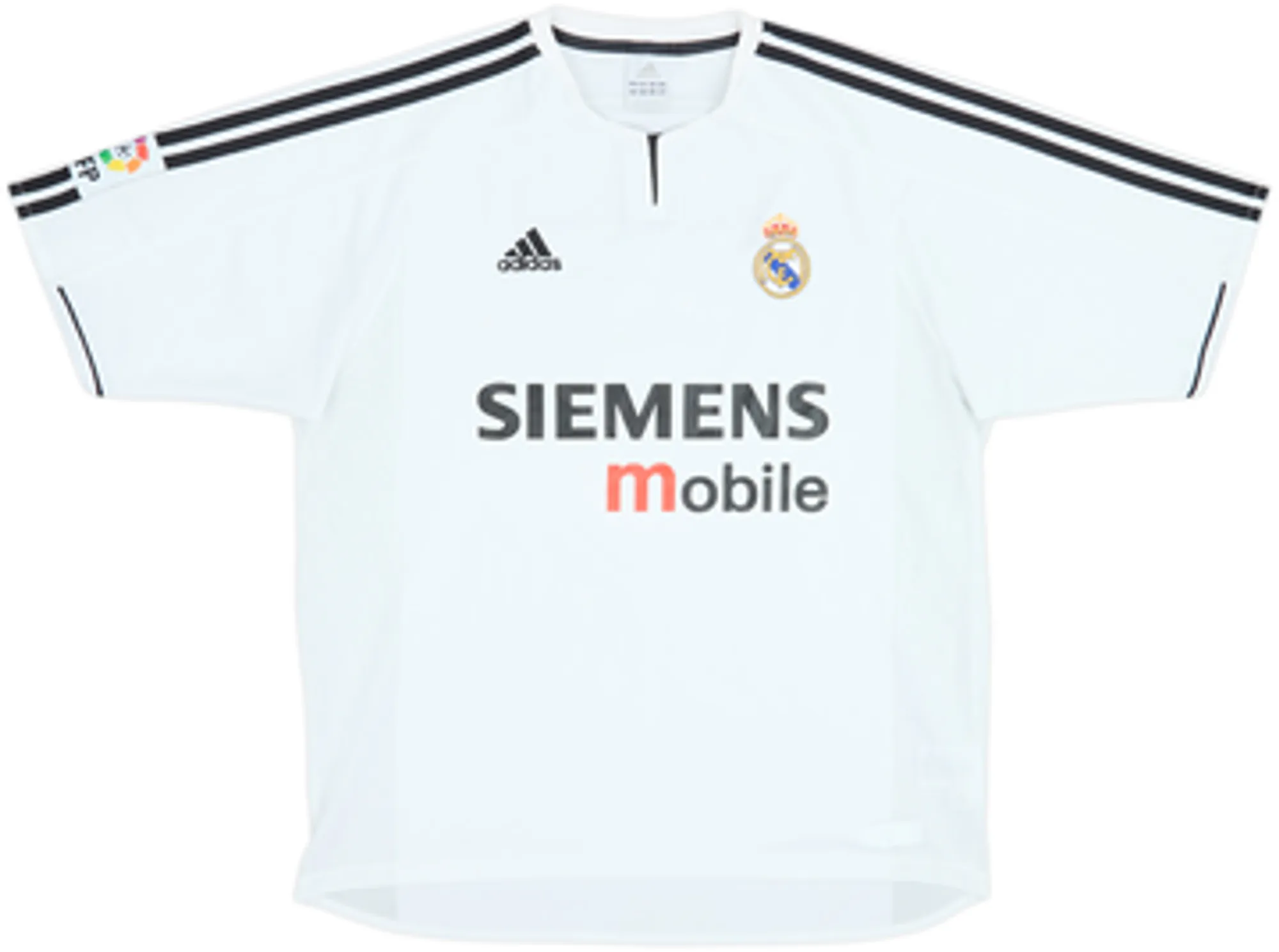 2003-04 Real Madrid Home Shirt Zidane #5 - 9/10 - (XL)
