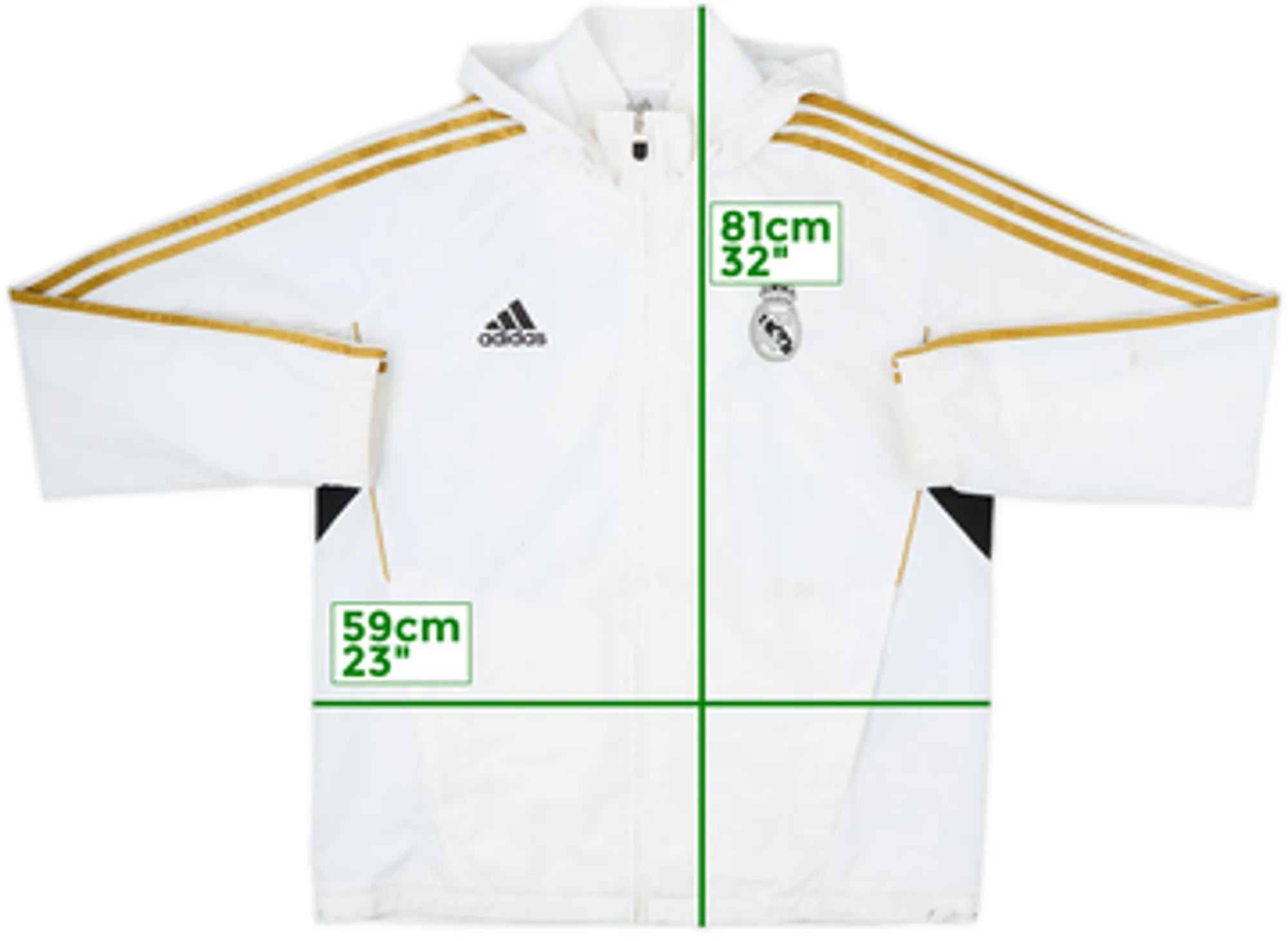 2011-12 Real Madrid adidas Hooded Track Jacket - 6/10 - (S)