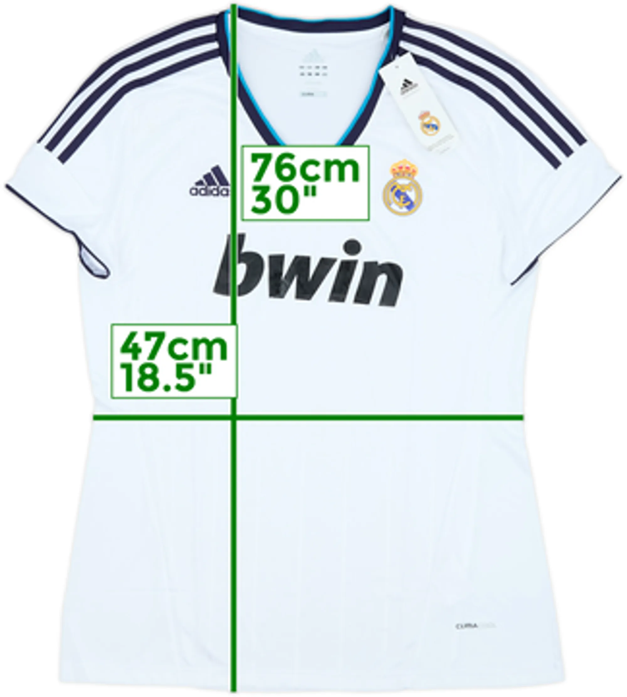 2012-13 Real Madrid Home Shirt (Women's XL)