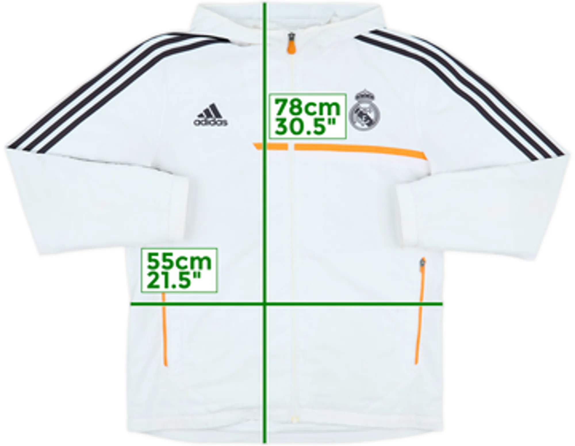 2013-14 Real Madrid adidas Hooded Track Jacket - 7/10 - (L)