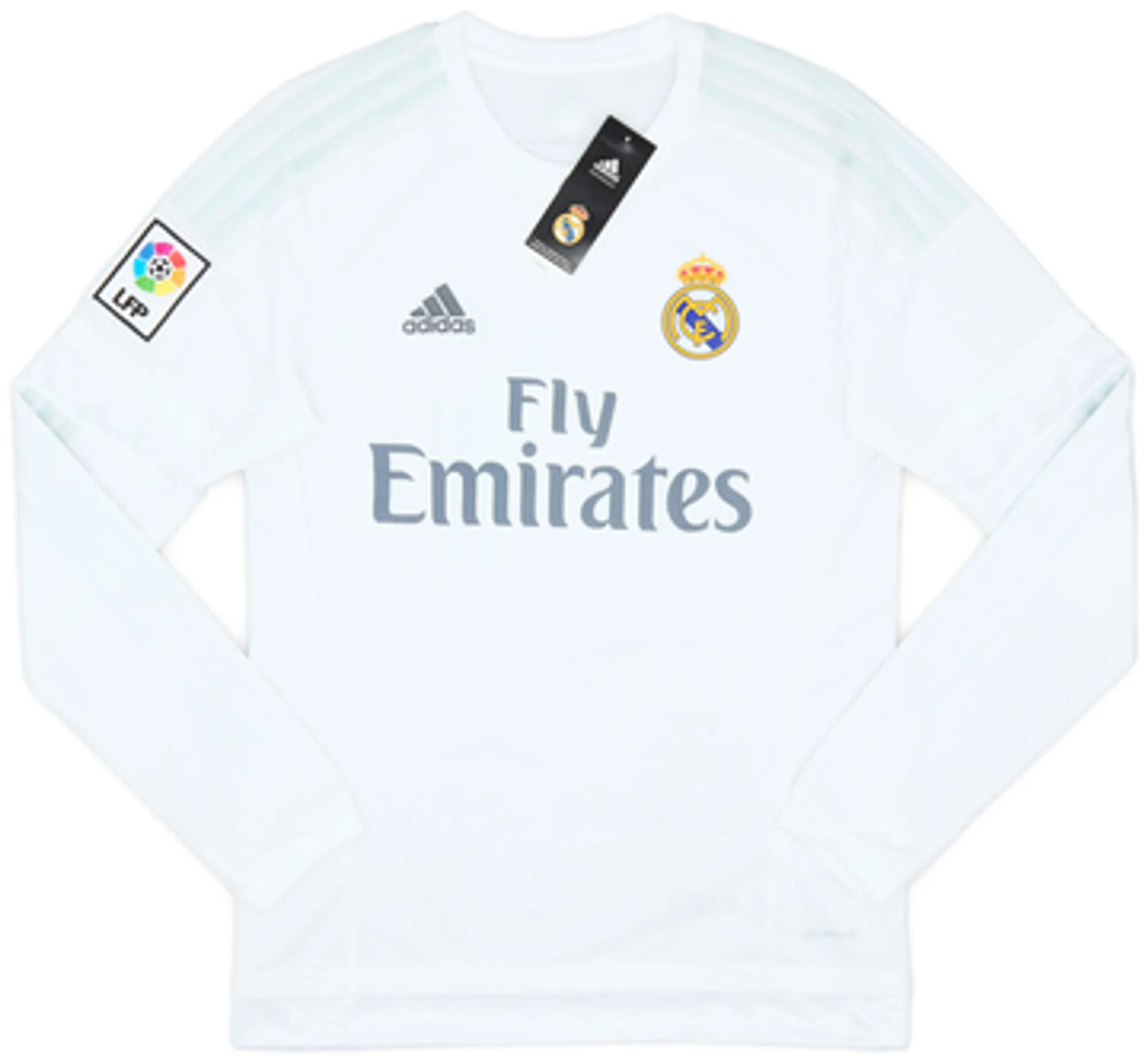 2015-16 Real Madrid Home L/S Shirt Kroos #8 (S)