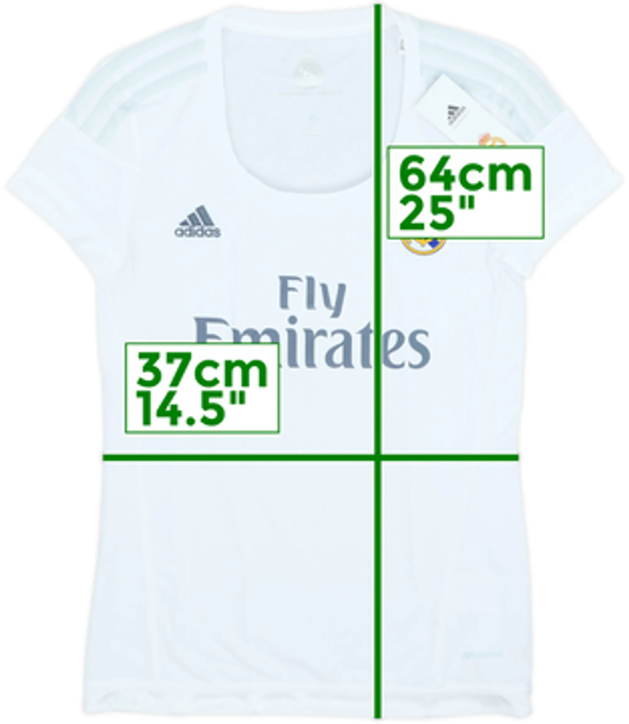 2015-16 Real Madrid Home Shirt (Women's L)